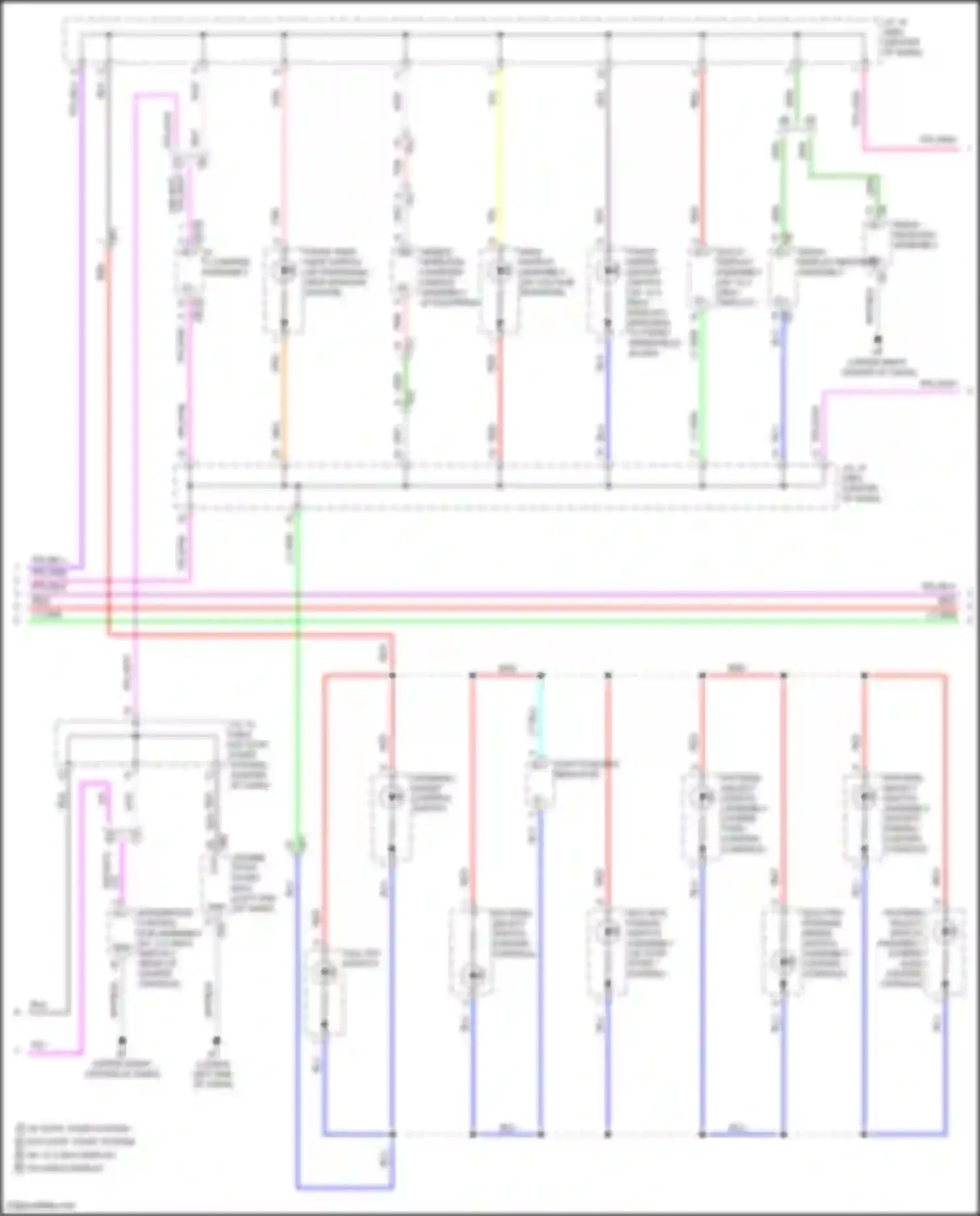 Highlander Toyota IV (2019-2024): Instrument illumination circuit (2 of 4)