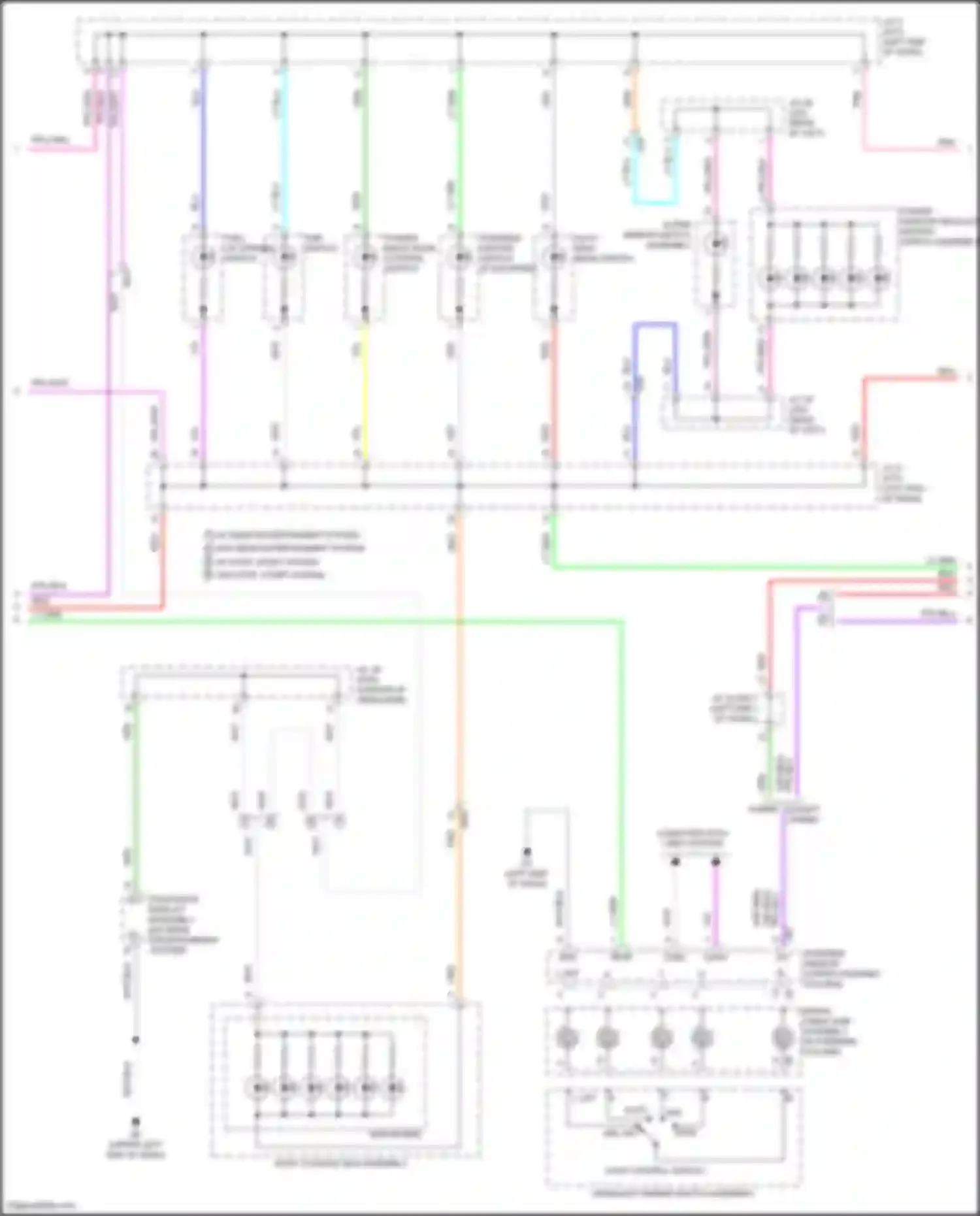 Highlander Toyota IV (2019-2024): Instrument illumination circuit (3 of 4)