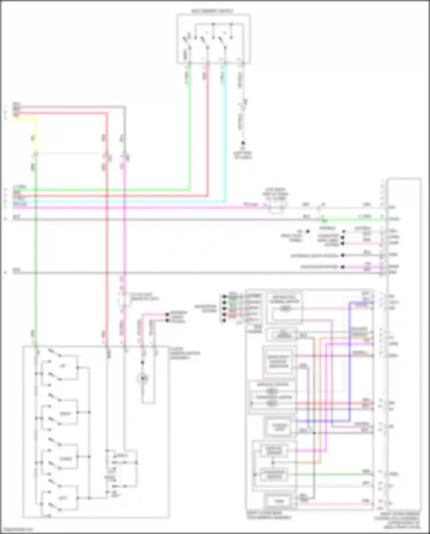 Highlander Toyota IV (2019-2024): Memory mirrors circuit (2 of 2)