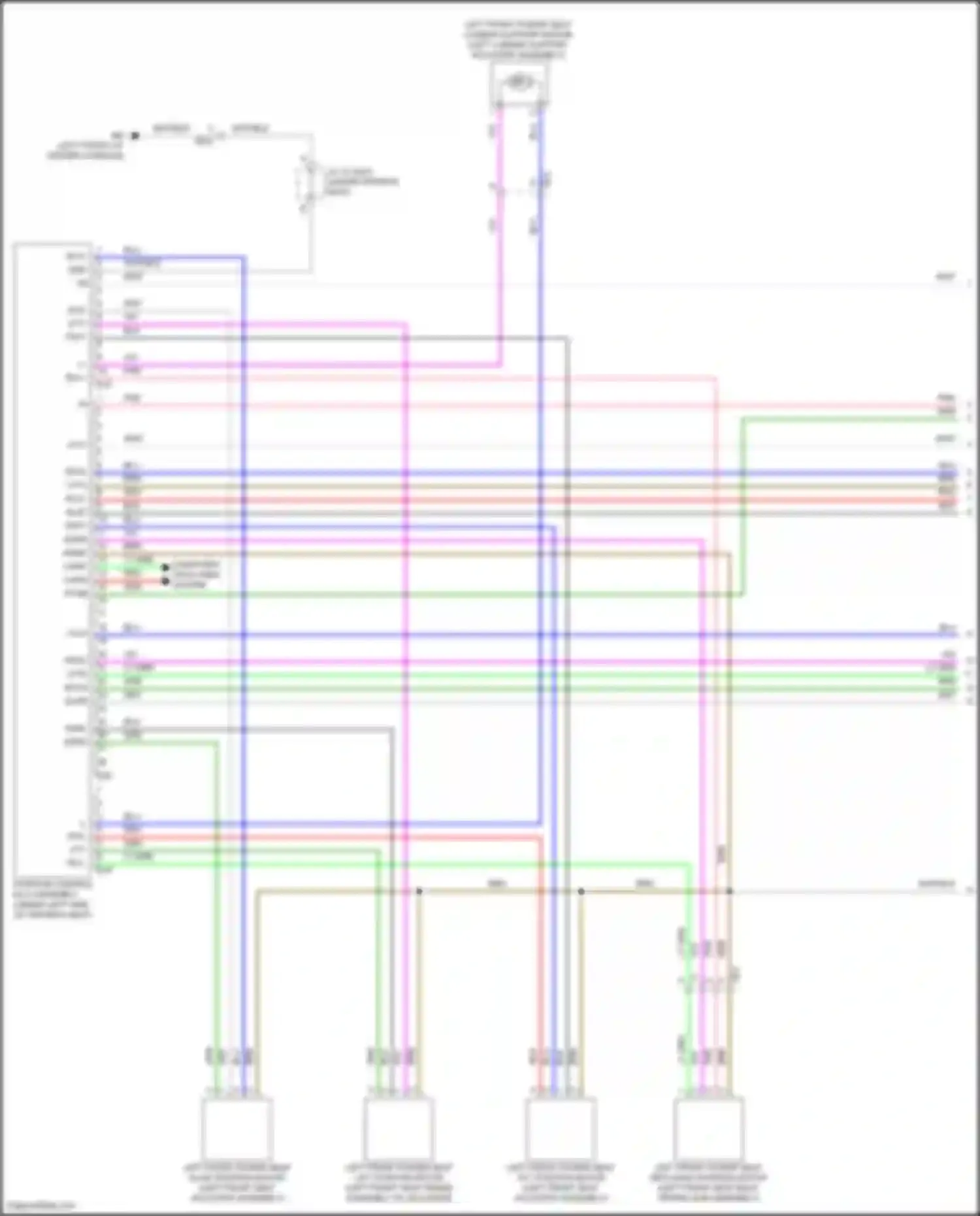 Highlander Toyota IV (2019-2024): Memory seat circuit (1 of 2)