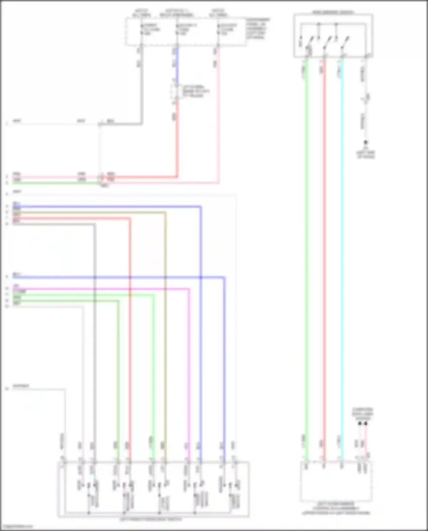 Highlander Toyota IV (2019-2024): Memory seat circuit (2 of 2)