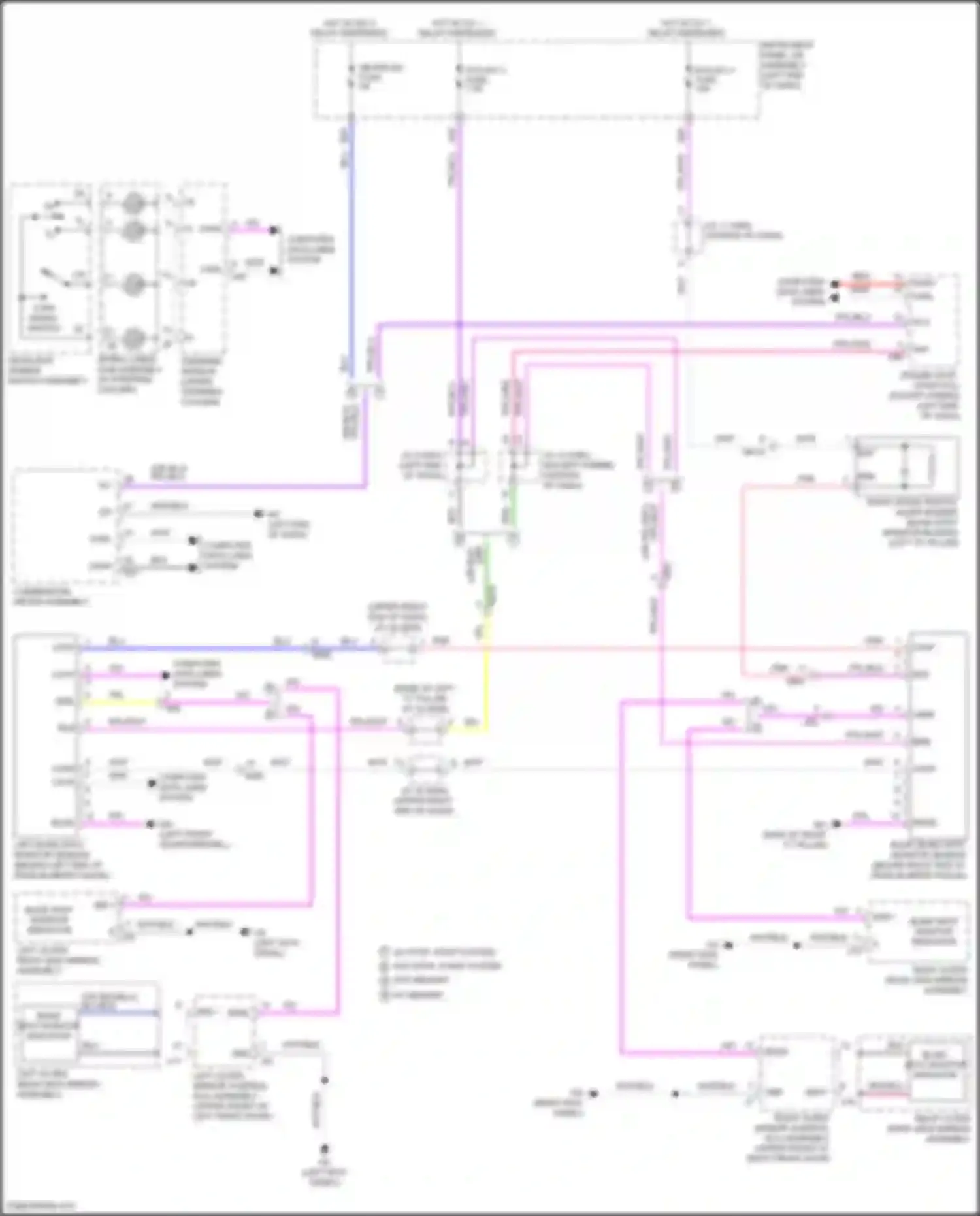 Highlander Toyota IV (2019-2024): Blind spot monitoring circuit