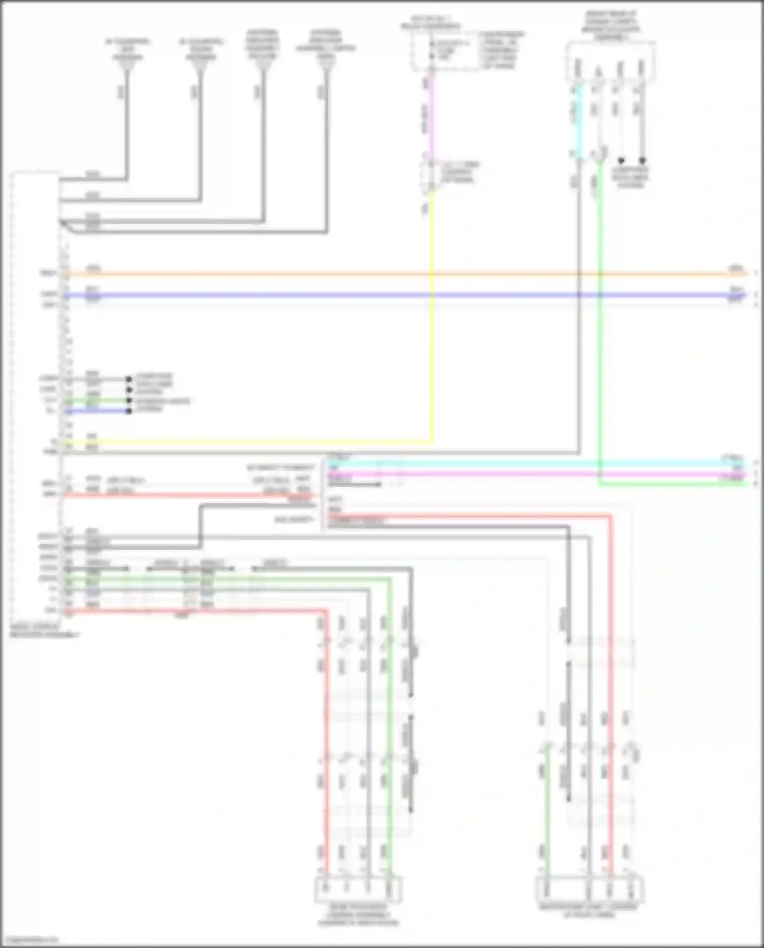 Highlander Toyota IV (2019-2024): Navigation circuit, w/ built-in amplifier (1 of 4)