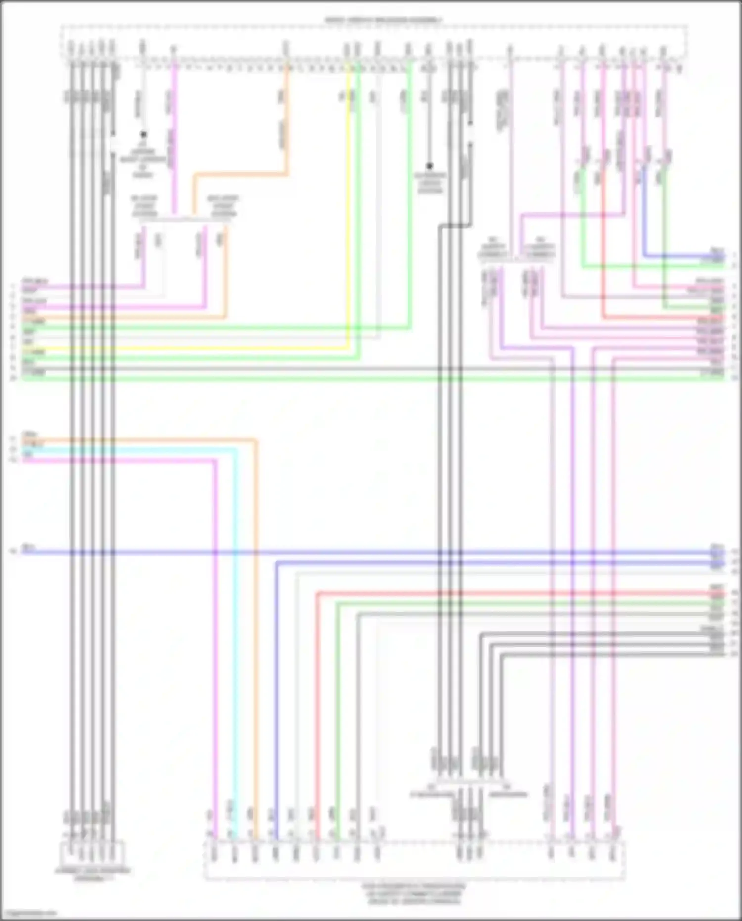 Highlander Toyota IV (2019-2024): Navigation circuit, w/ built-in amplifier (3 of 4)