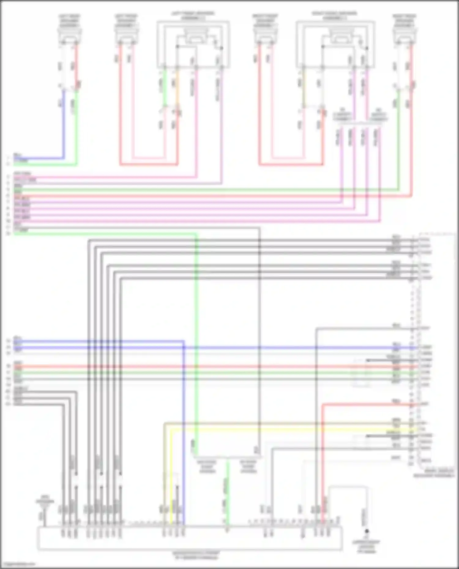 Highlander Toyota IV (2019-2024): Navigation circuit, w/ built-in amplifier (4 of 4)
