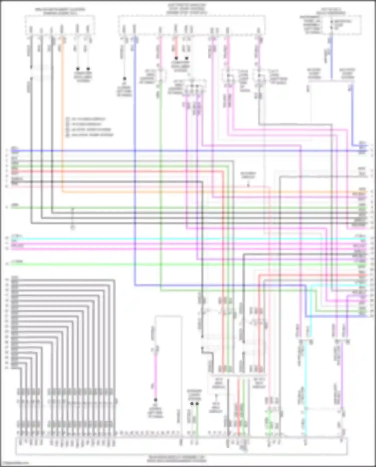Highlander Toyota IV (2019-2024): Navigation circuit, w/ separate amplifier (2 of 7)