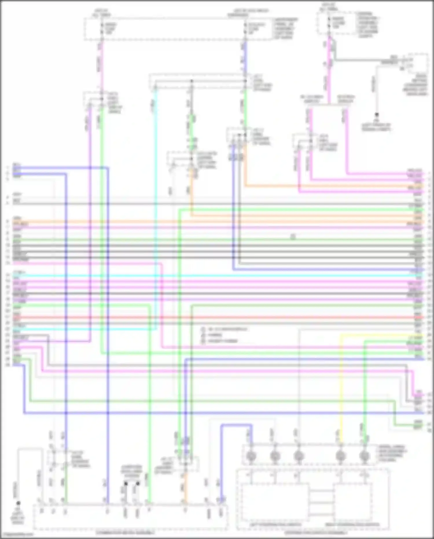 Highlander Toyota IV (2019-2024): Navigation circuit, w/ separate amplifier (3 of 7)