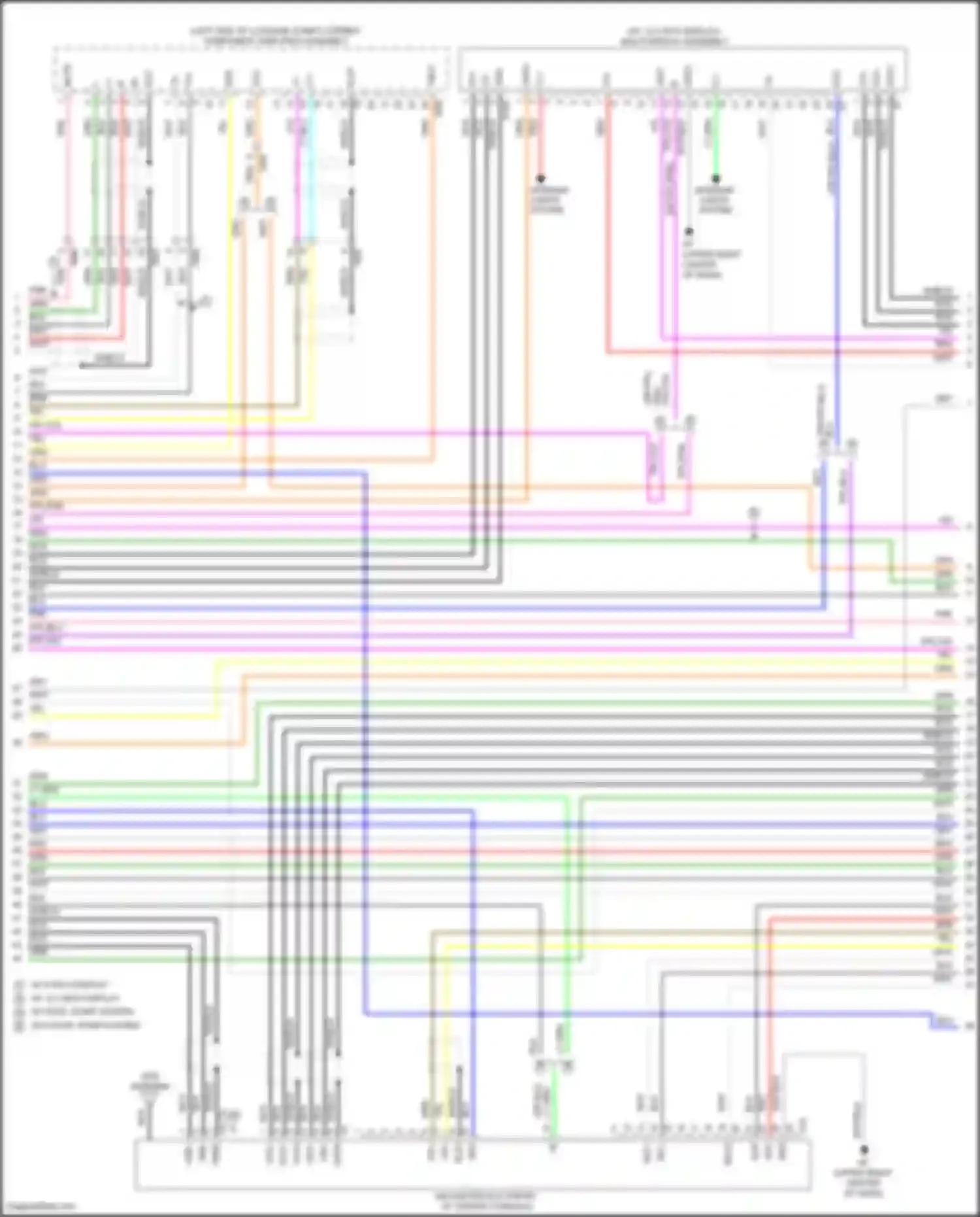 Highlander Toyota IV (2019-2024): Navigation circuit, w/ separate amplifier (5 of 7)
