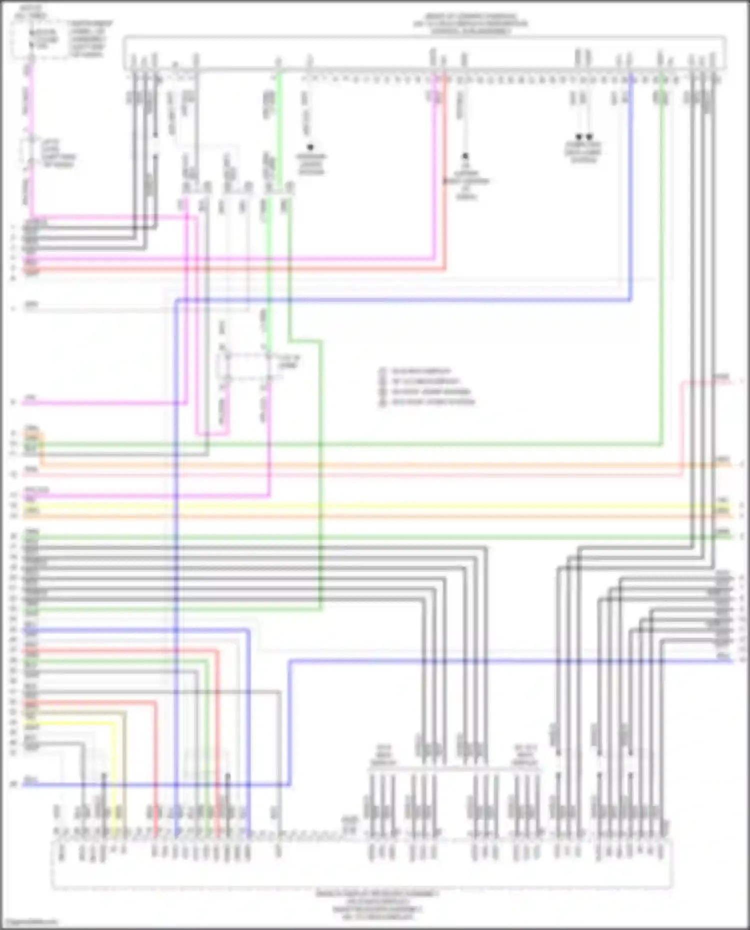 Highlander Toyota IV (2019-2024): Navigation circuit, w/ separate amplifier (6 of 7)