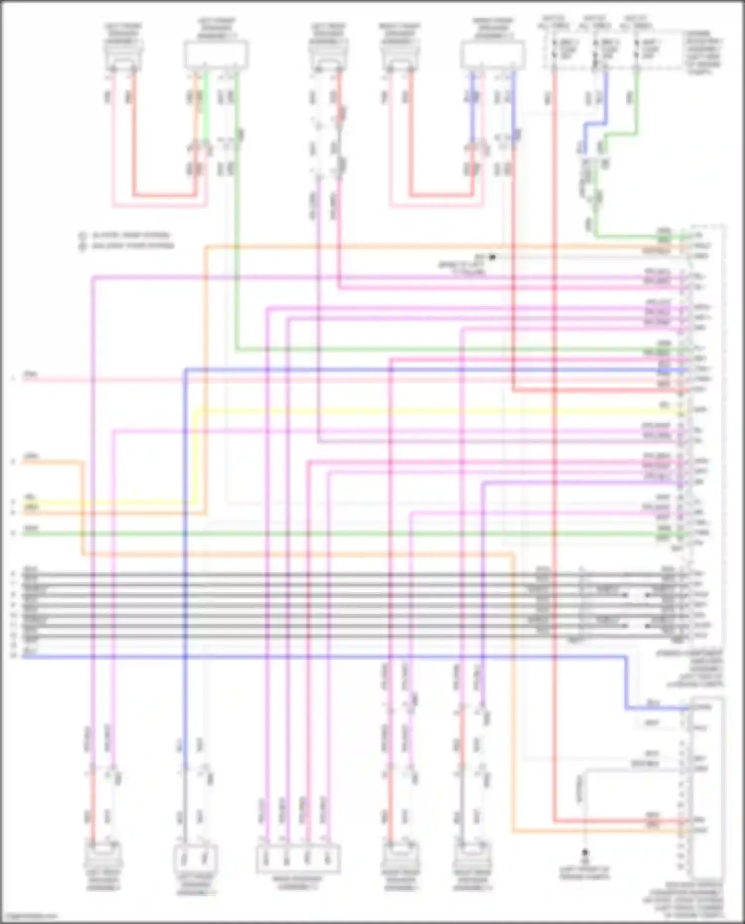 Highlander Toyota IV (2019-2024): Navigation circuit, w/ separate amplifier (7 of 7)