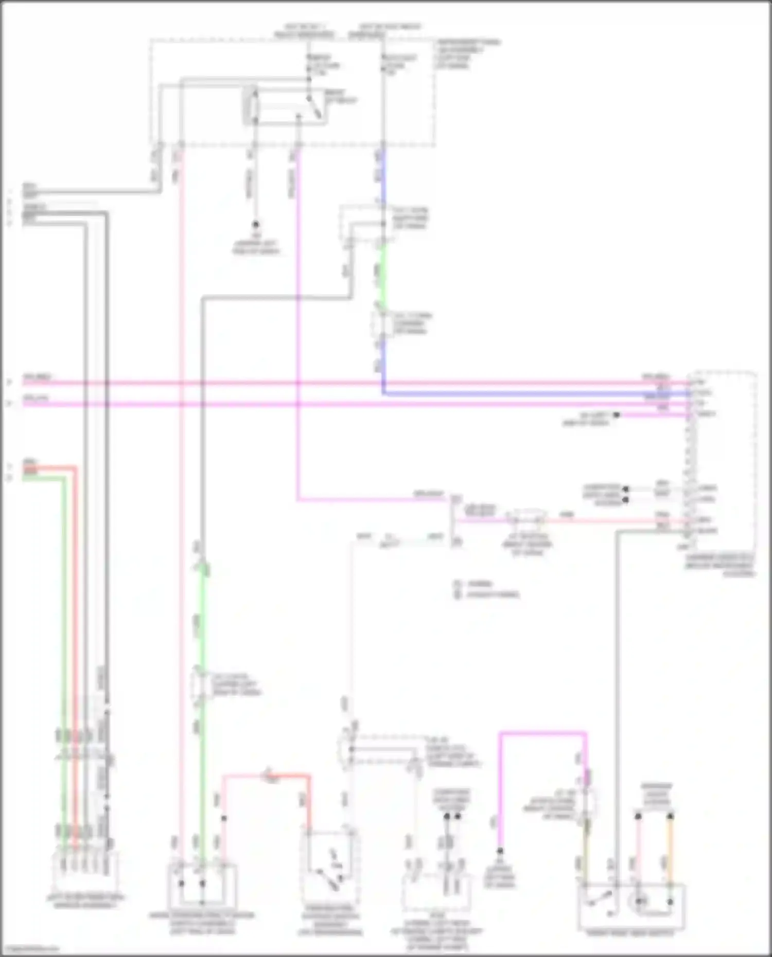 Highlander Toyota IV (2019-2024): Parking assistant circuit, w/ panoramic (2 of 2)