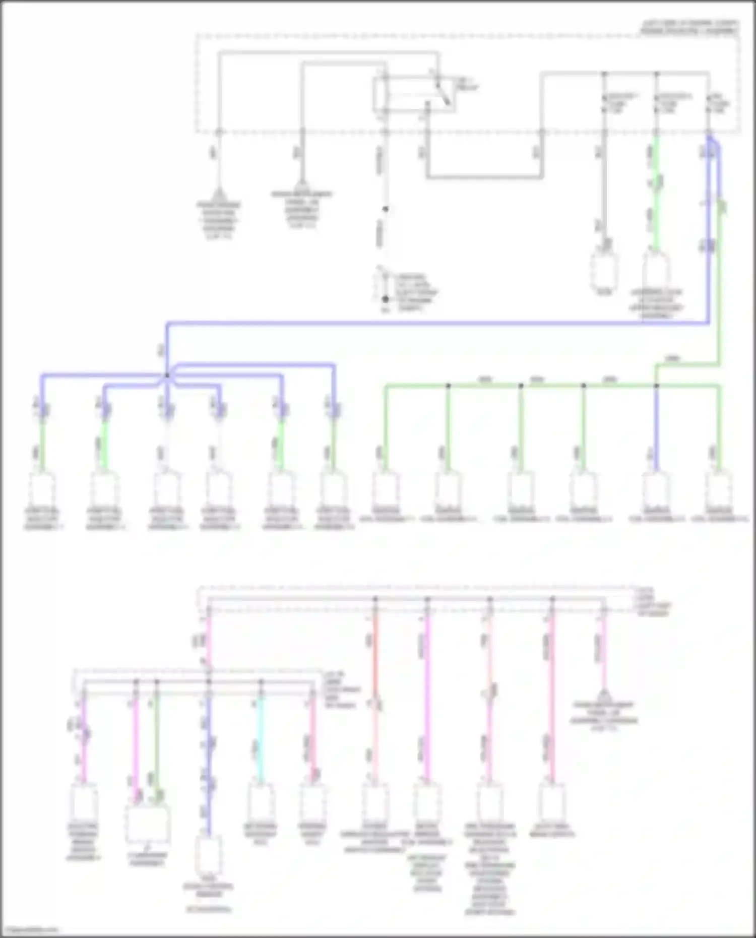 Highlander Toyota IV (2019-2024): Power distribution circuit, except hybrid (11 of 11)