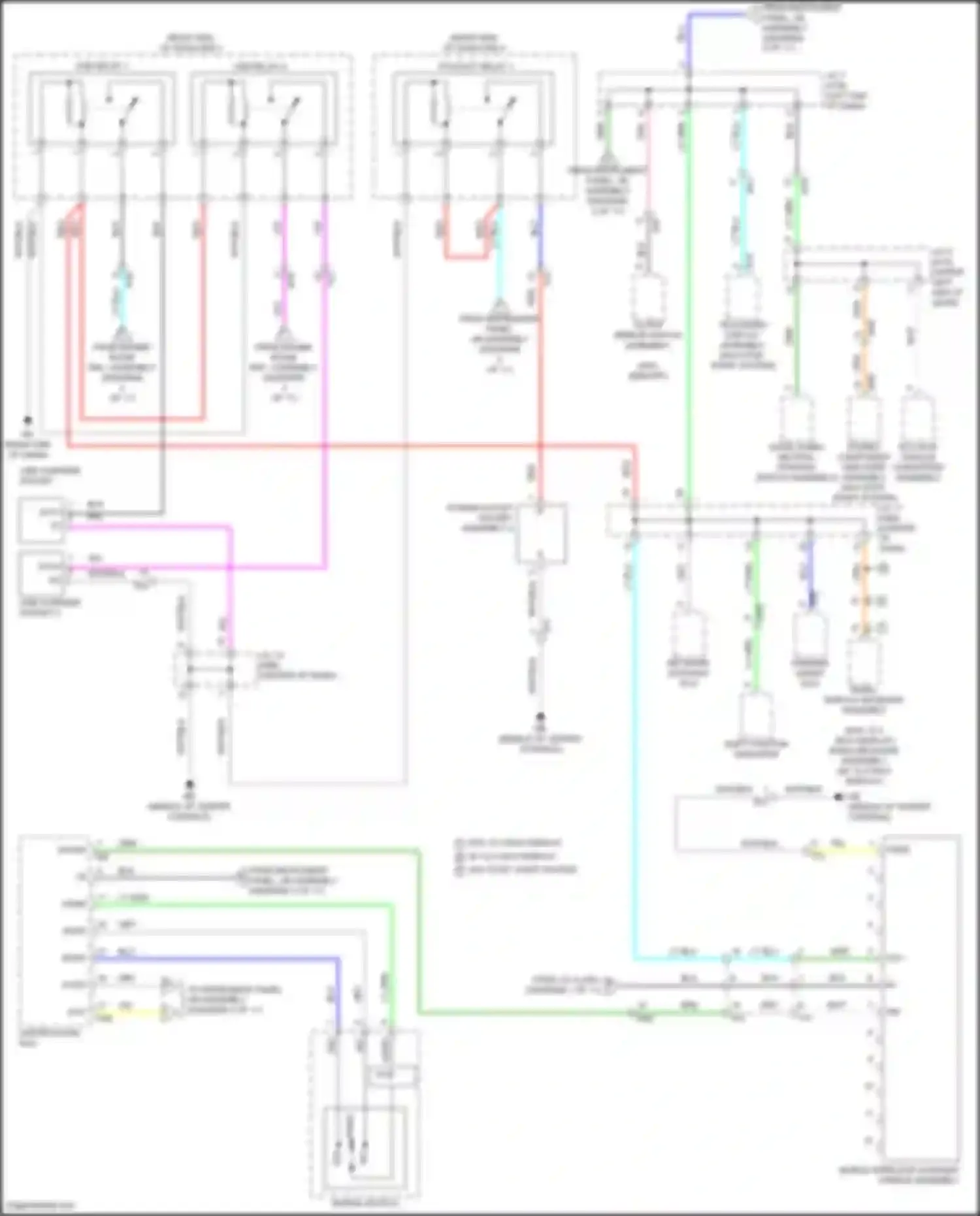 Highlander Toyota IV (2019-2024): Power distribution circuit, except hybrid (4 of 11)