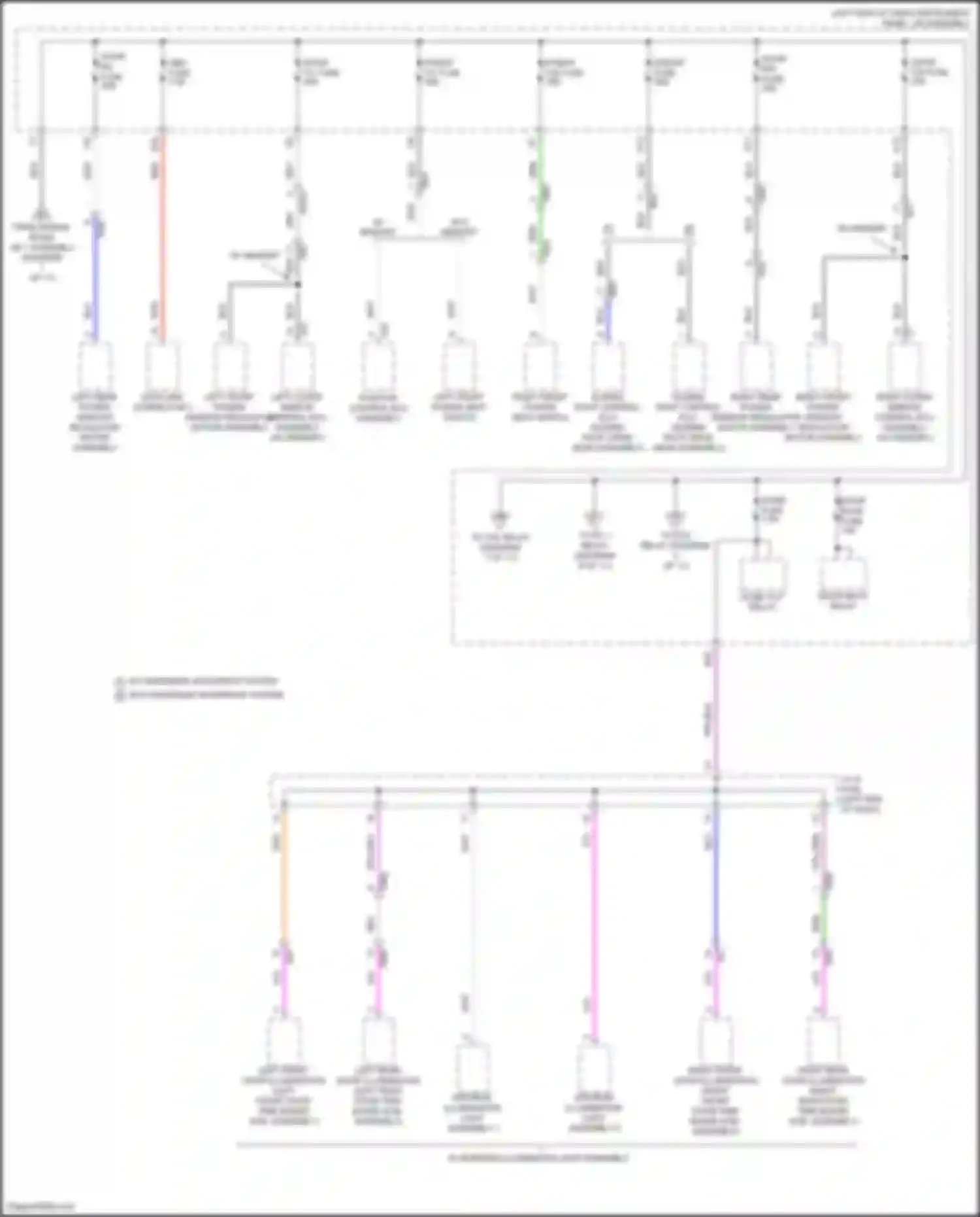 Highlander Toyota IV (2019-2024): Power distribution circuit, except hybrid (6 of 11)