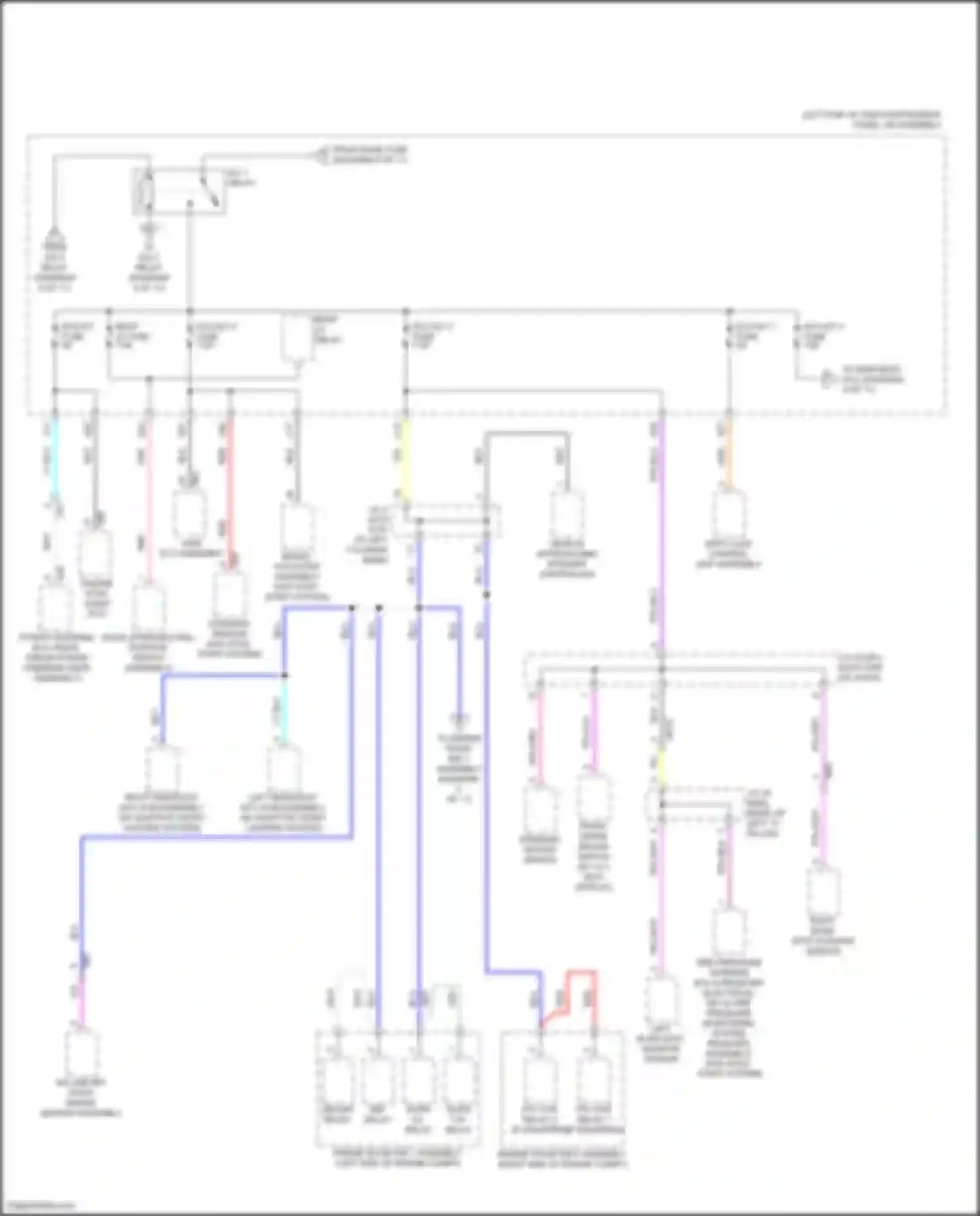 Highlander Toyota IV (2019-2024): Power distribution circuit, except hybrid (8 of 11)
