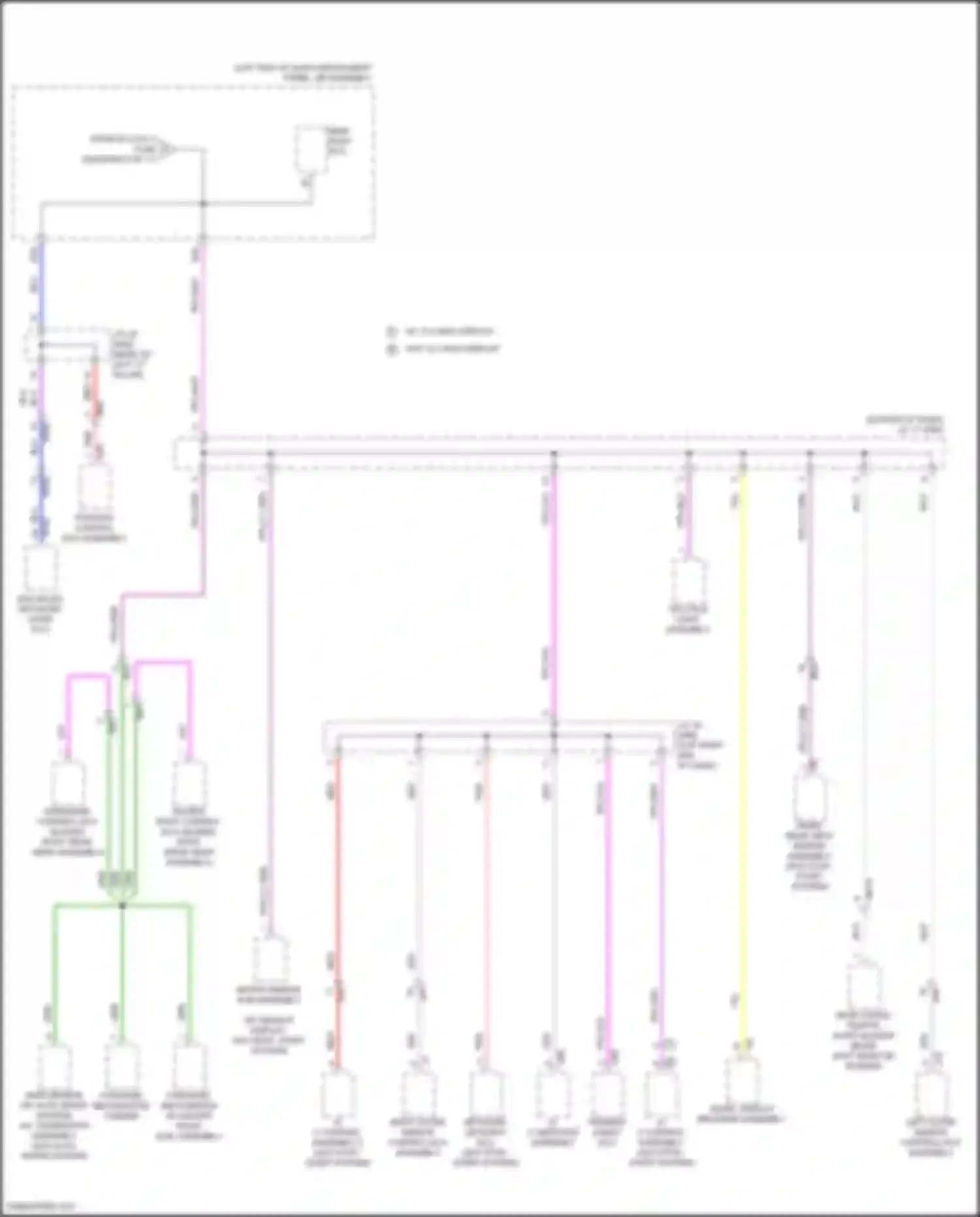 Highlander Toyota IV (2019-2024): Power distribution circuit, except hybrid (9 of 11)