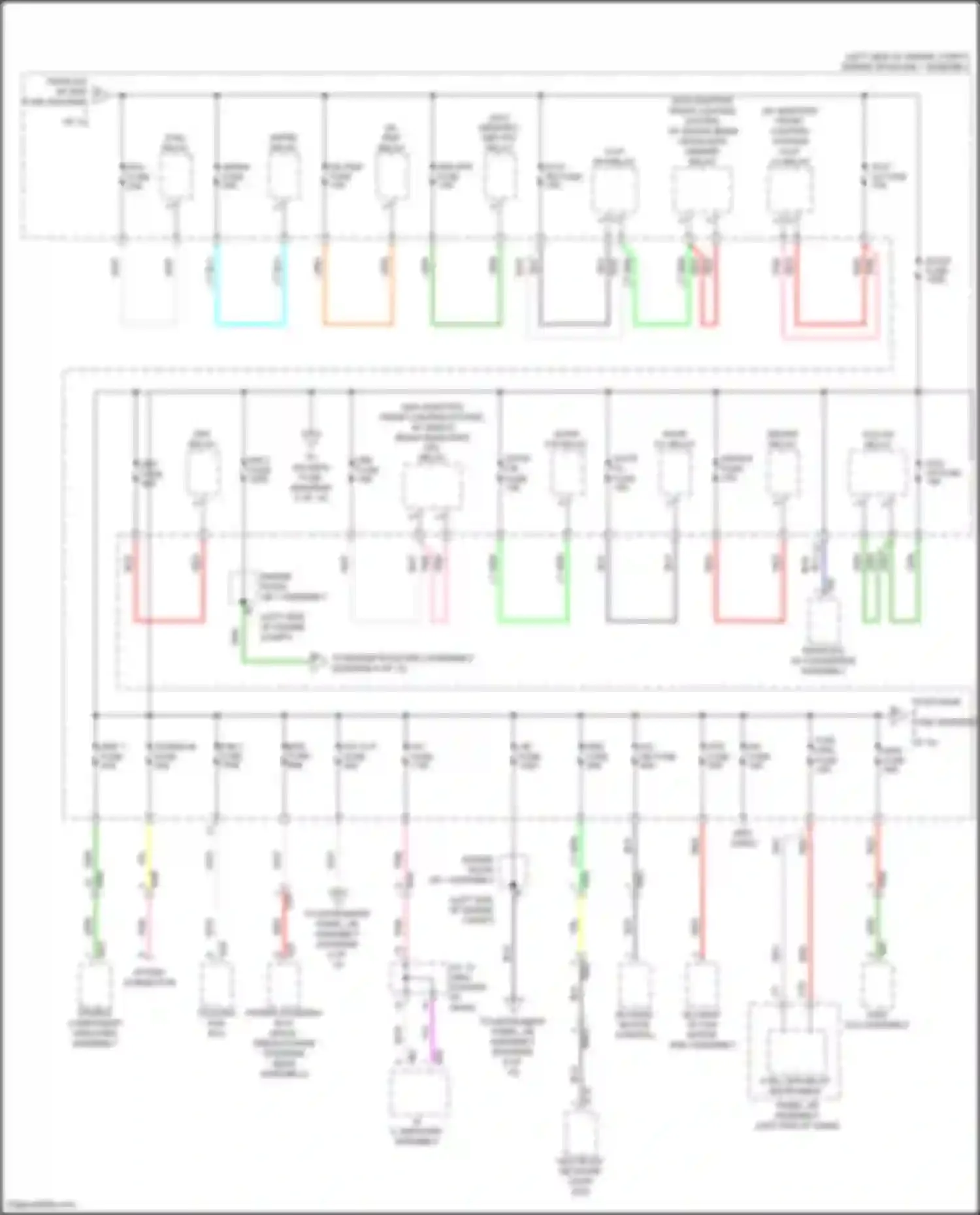 Highlander Toyota IV (2019-2024): Power distribution circuit, hybrid (2 of 12)