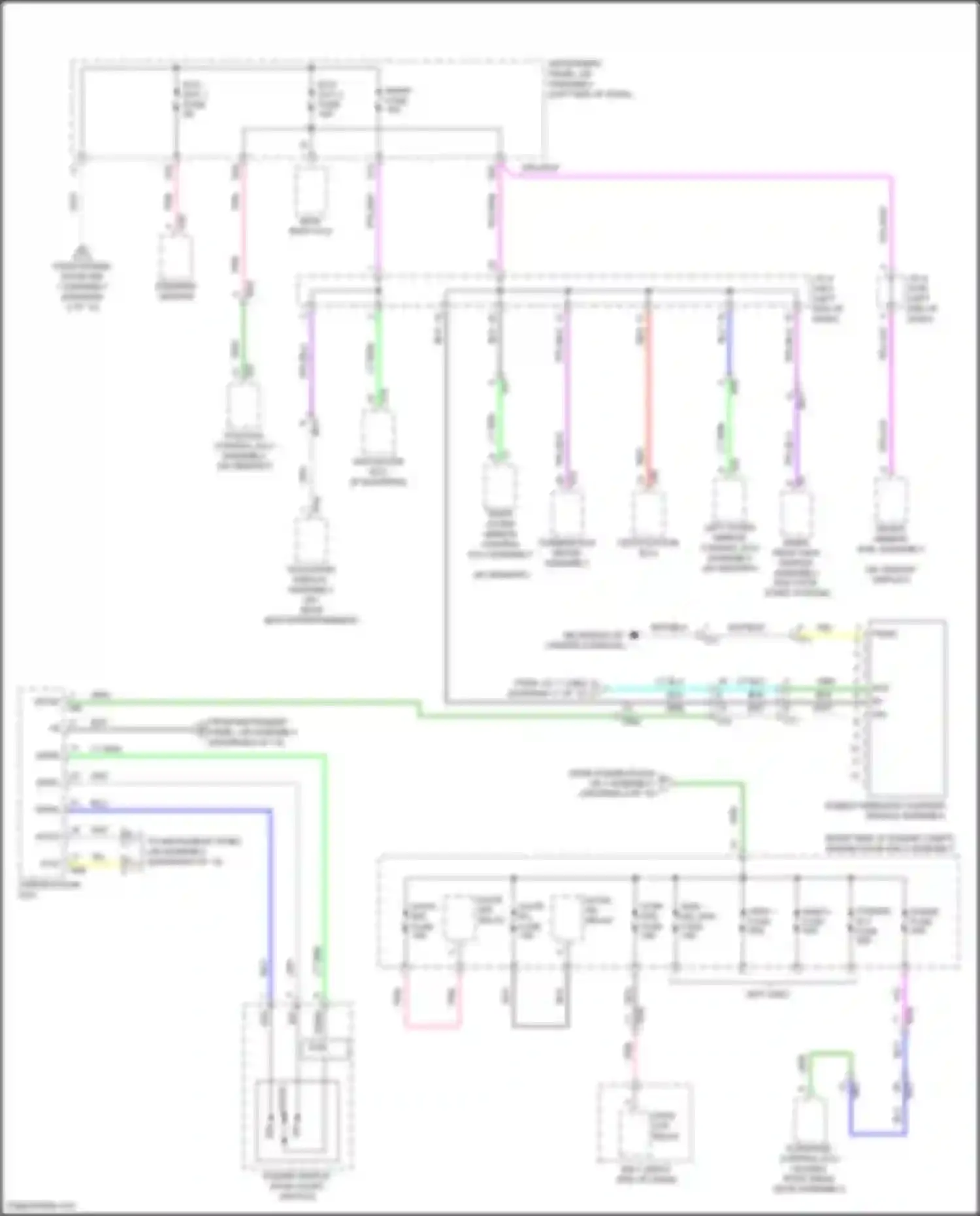 Highlander Toyota IV (2019-2024): Power distribution circuit, hybrid (4 of 12)