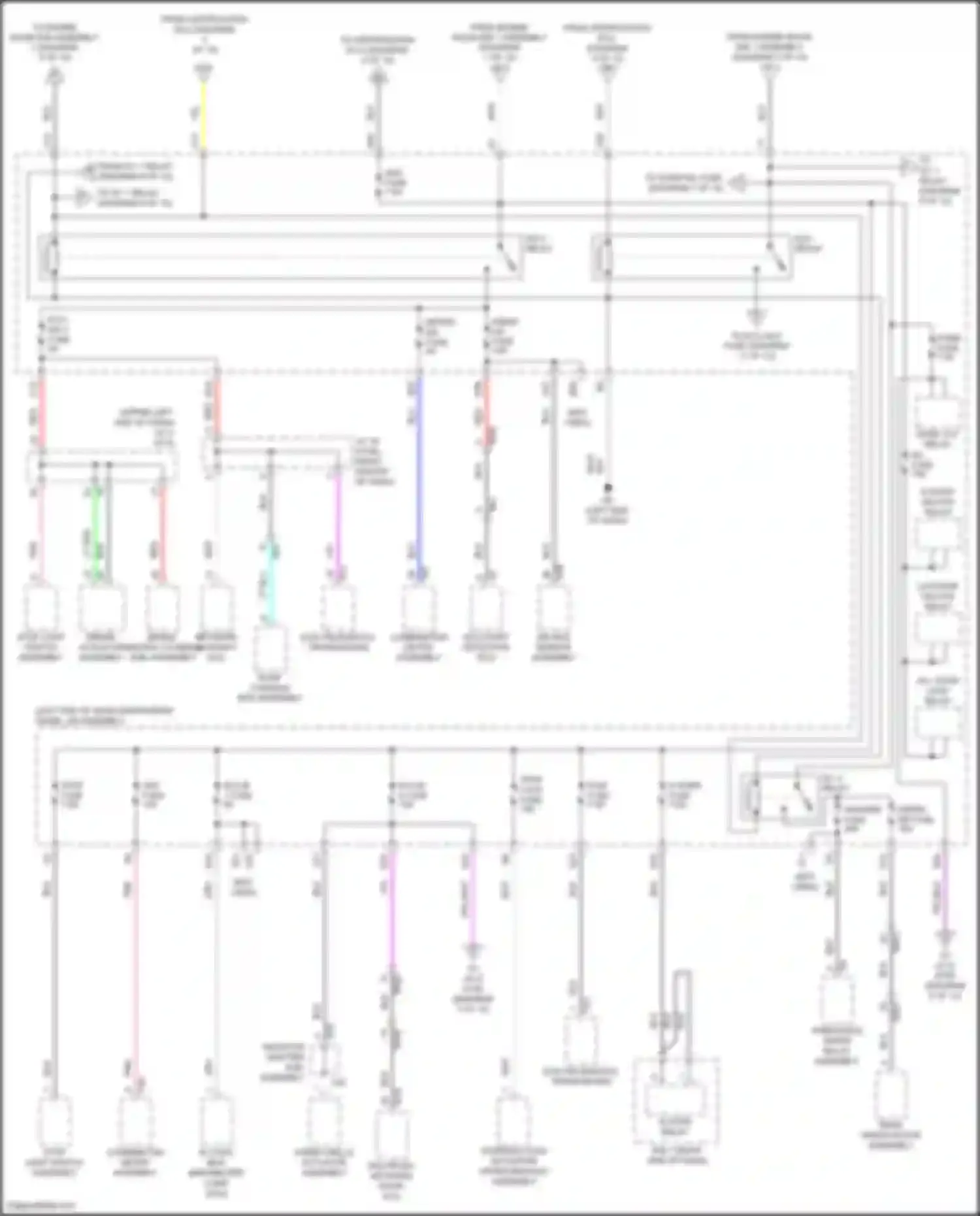 Highlander Toyota IV (2019-2024): Power distribution circuit, hybrid (6 of 12)