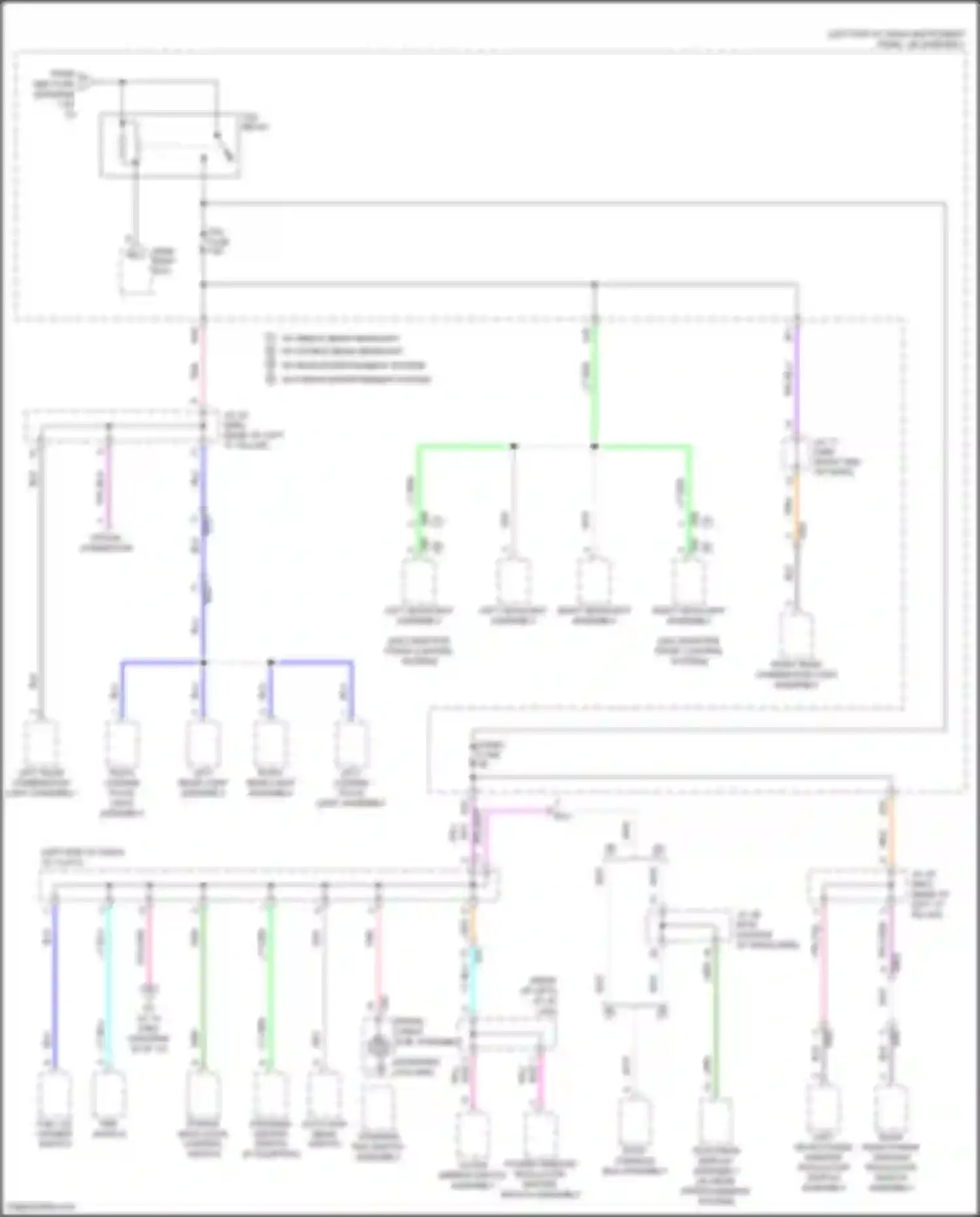 Highlander Toyota IV (2019-2024): Power distribution circuit, hybrid (9 of 12)