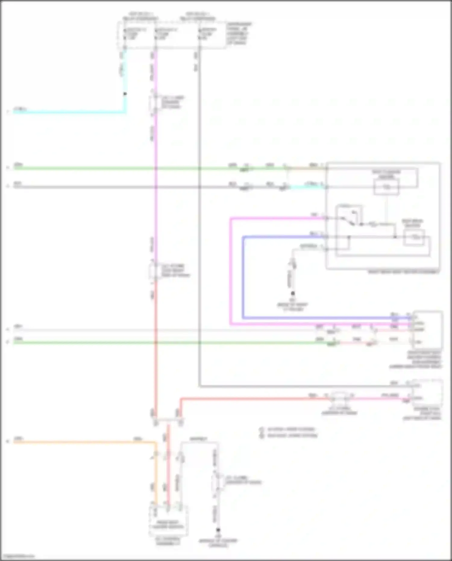 Highlander Toyota IV (2019-2024): Rear heated seats circuit (2 of 2)