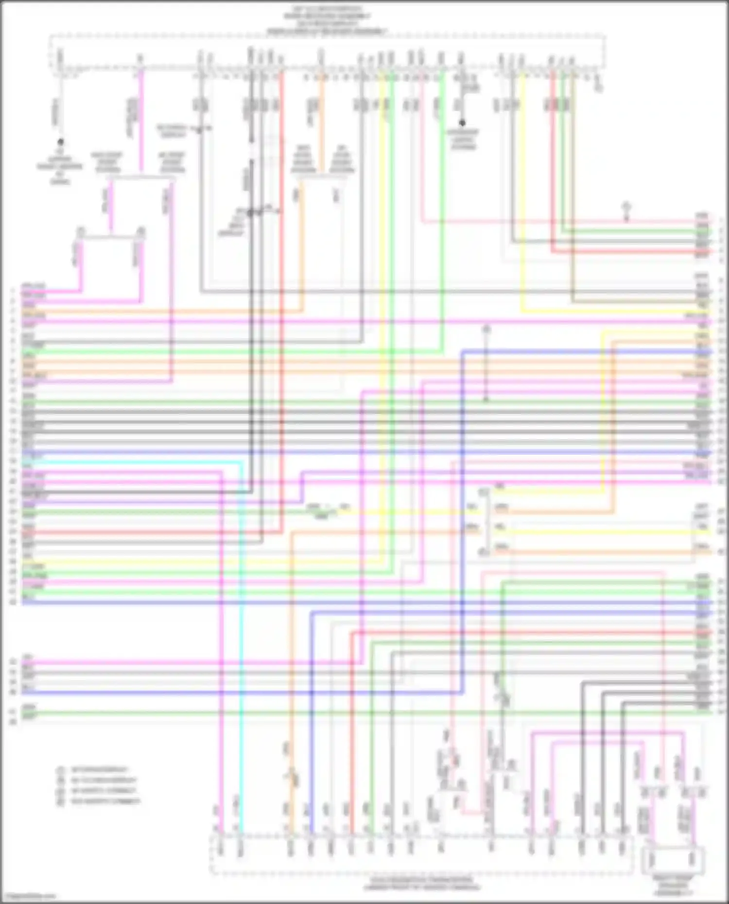 Highlander Toyota IV (2019-2024): Radio circuit, w/ separate amplifier (4 of 7)