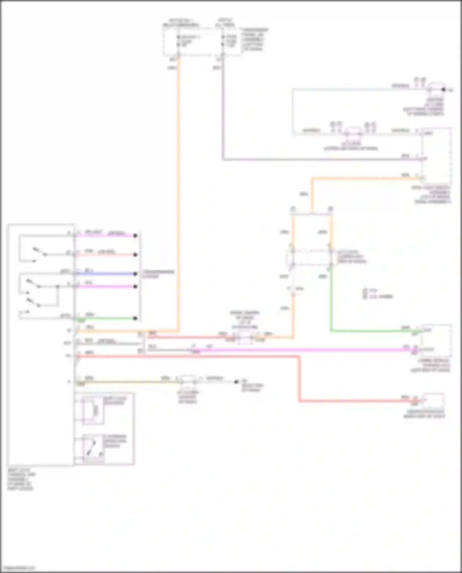 Highlander Toyota IV (2019-2024): Shift interlock circuit