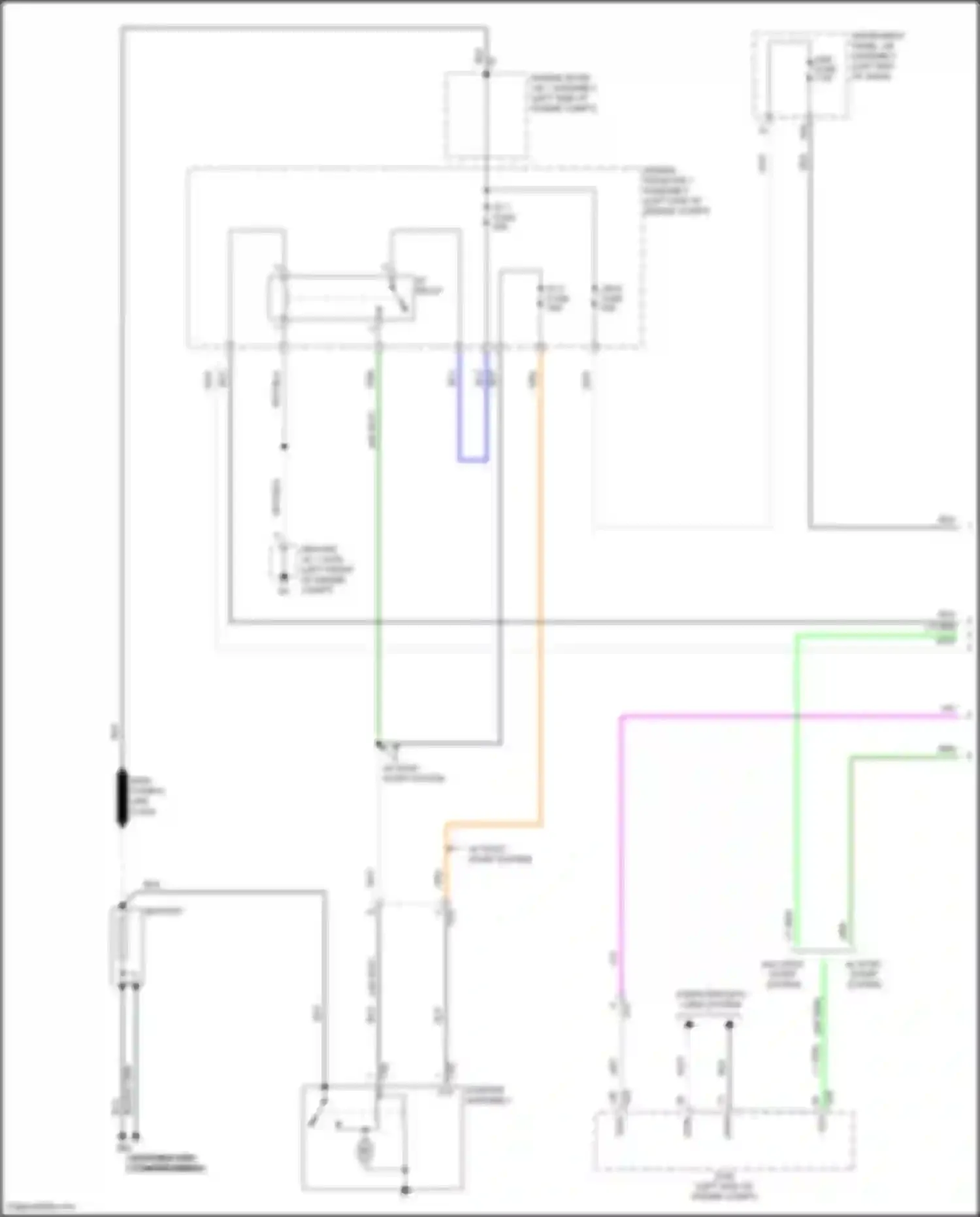 Highlander Toyota IV (2019-2024): Starting circuit (1 of 2)