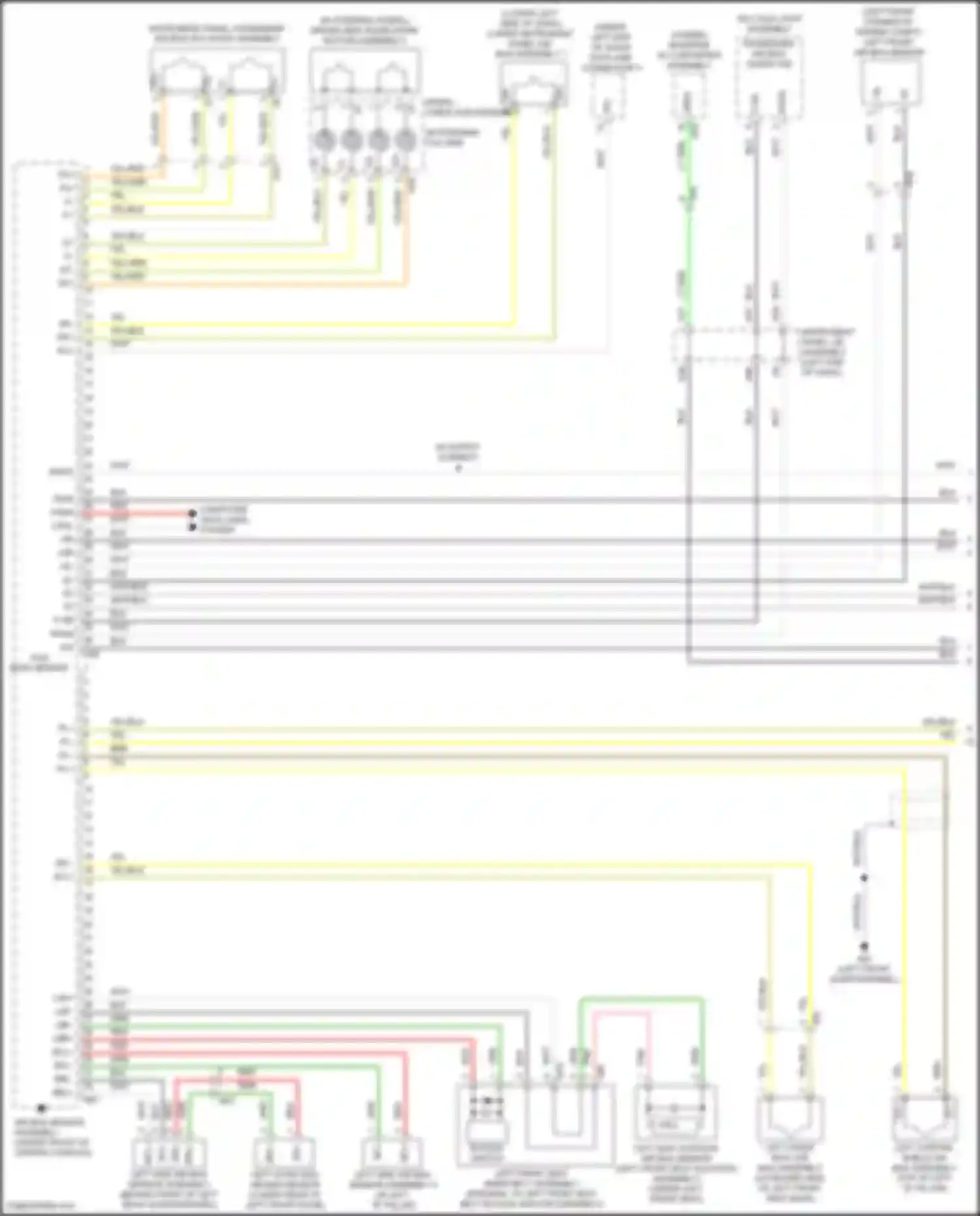 Highlander Toyota IV (2019-2024): Supplemental restraints circuit (1 of 3)