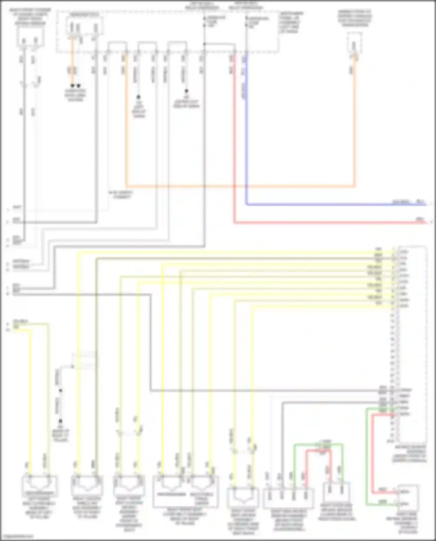 Highlander Toyota IV (2019-2024): Supplemental restraints circuit (2 of 3)