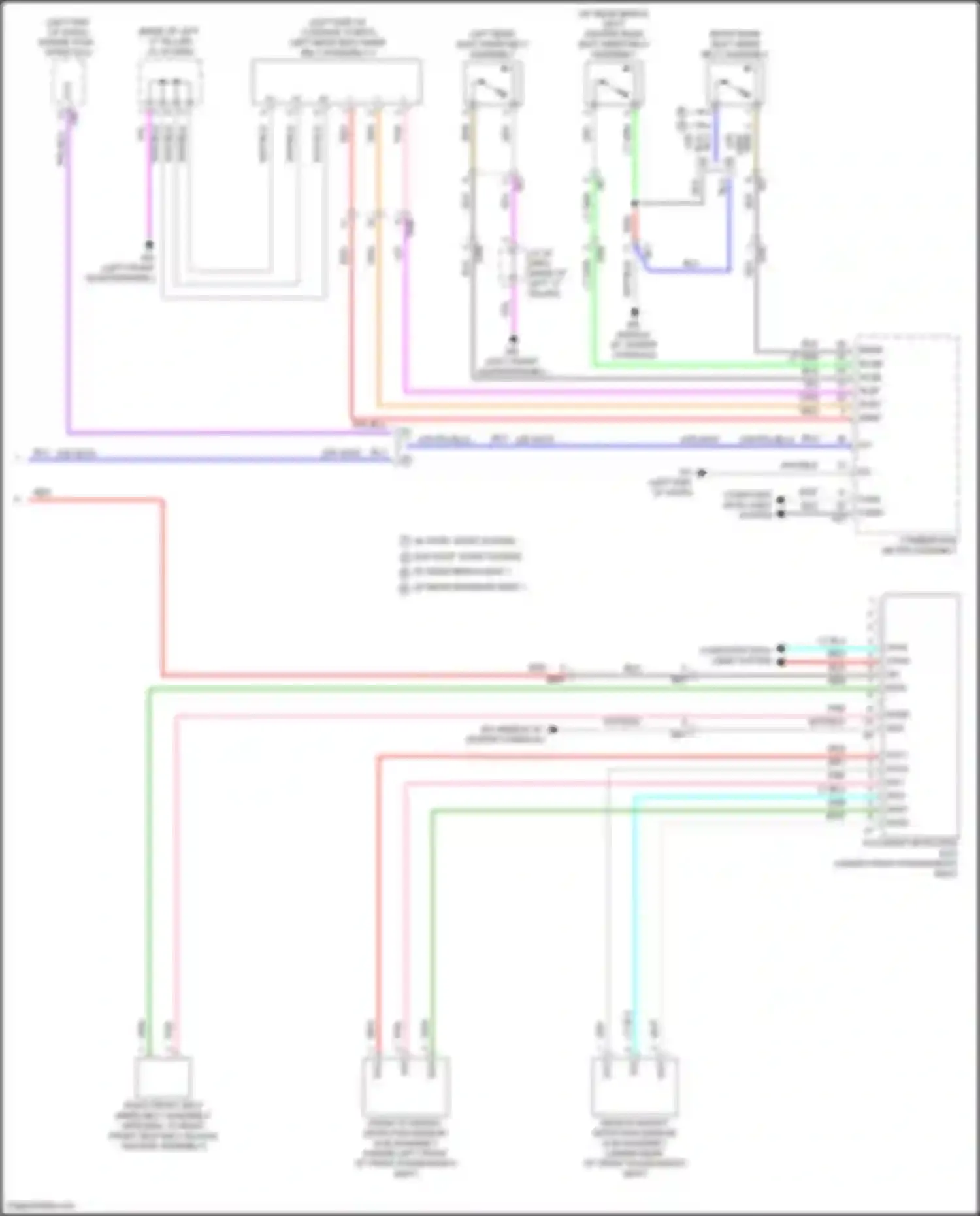Highlander Toyota IV (2019-2024): Supplemental restraints circuit (3 of 3)