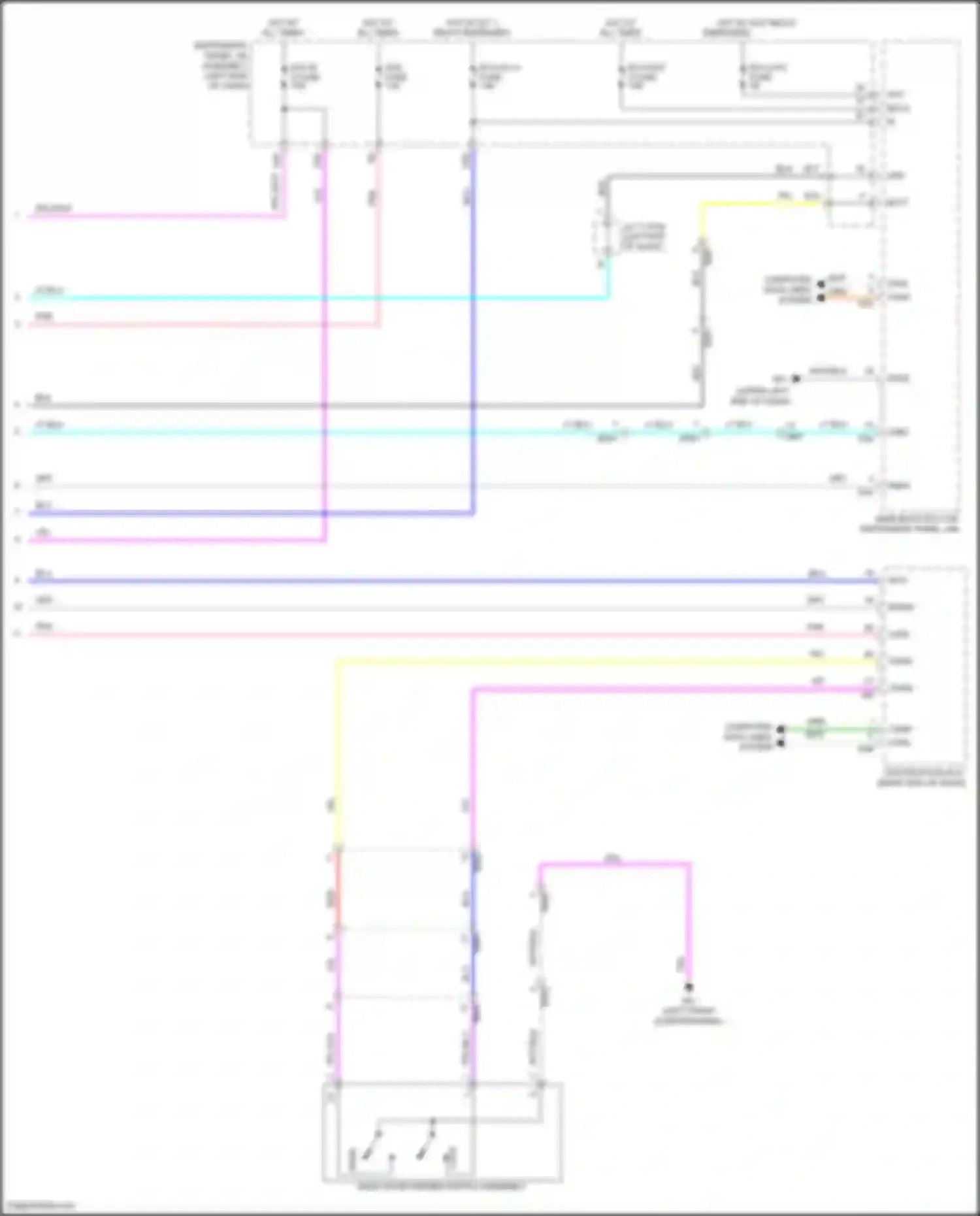 Highlander Toyota IV (2019-2024): Back door opener circuit, w/ power back door (3 of 3)