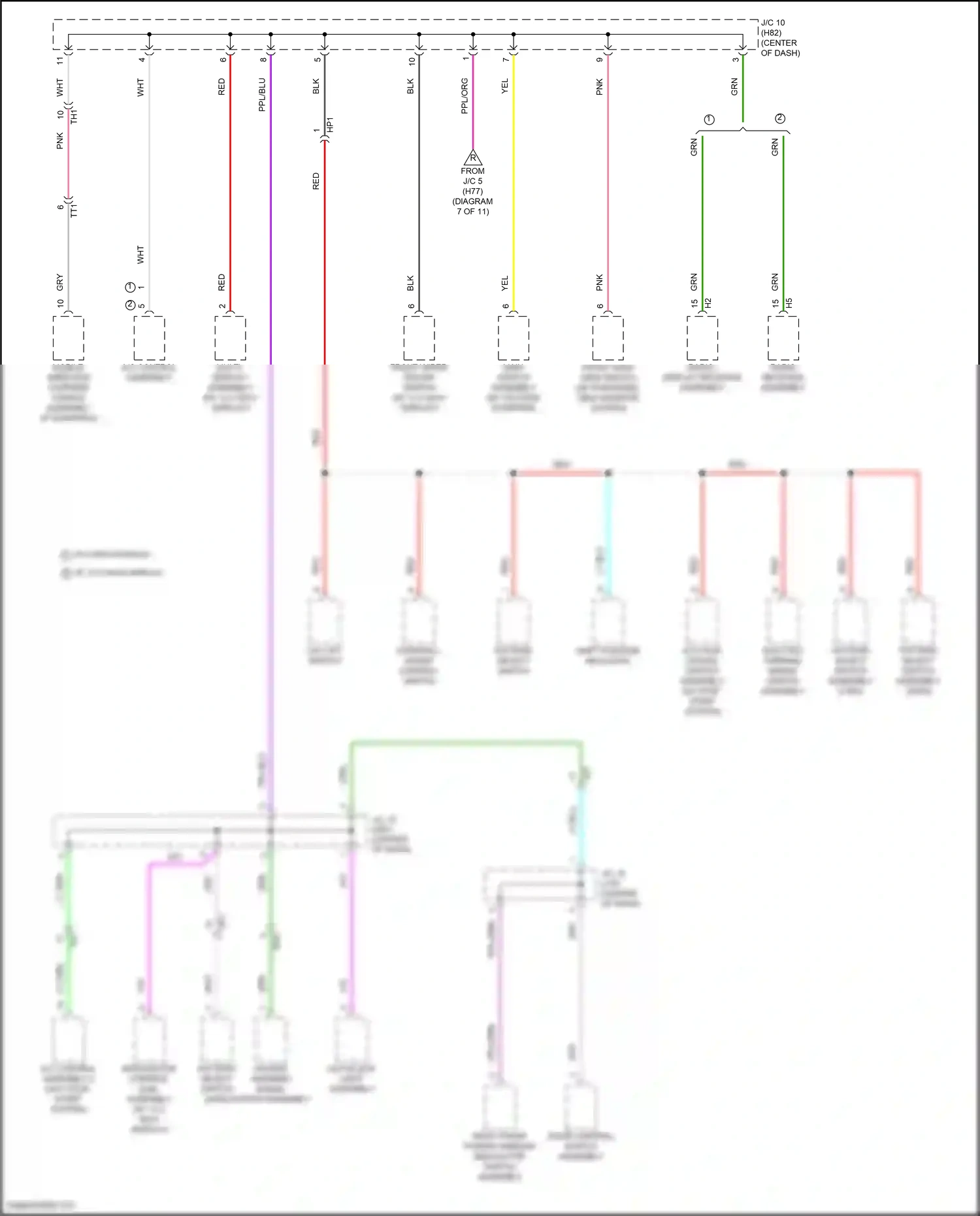 Toyota Highlander IV (2019-2024) pattern select switch wiring diagram  (6 of 7)
