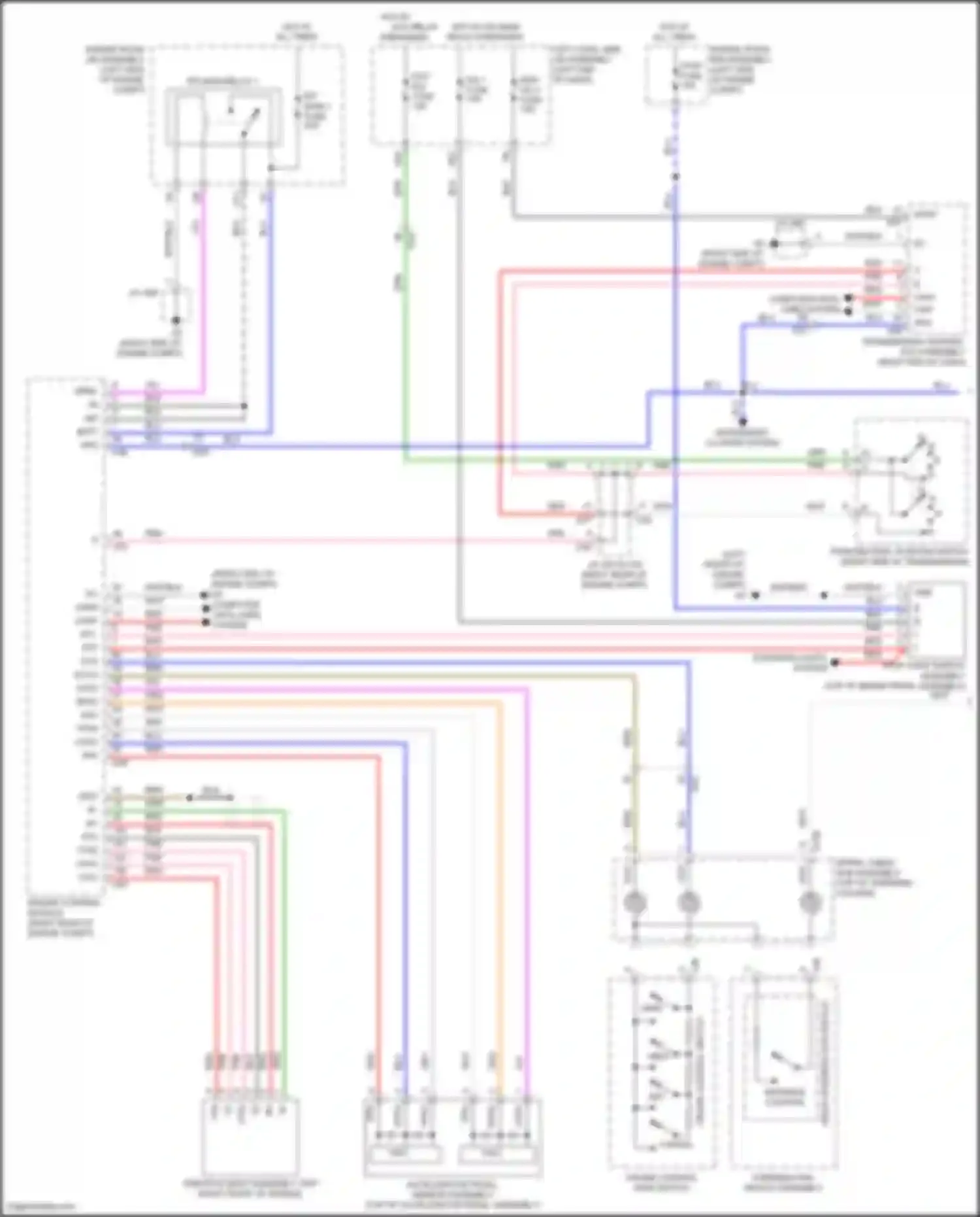Car Wiring Diagrams for Land Cruiser Toyota 200 facelift 2 (2015-2021): Dynamic laser cruise control circuit (1 of 2)