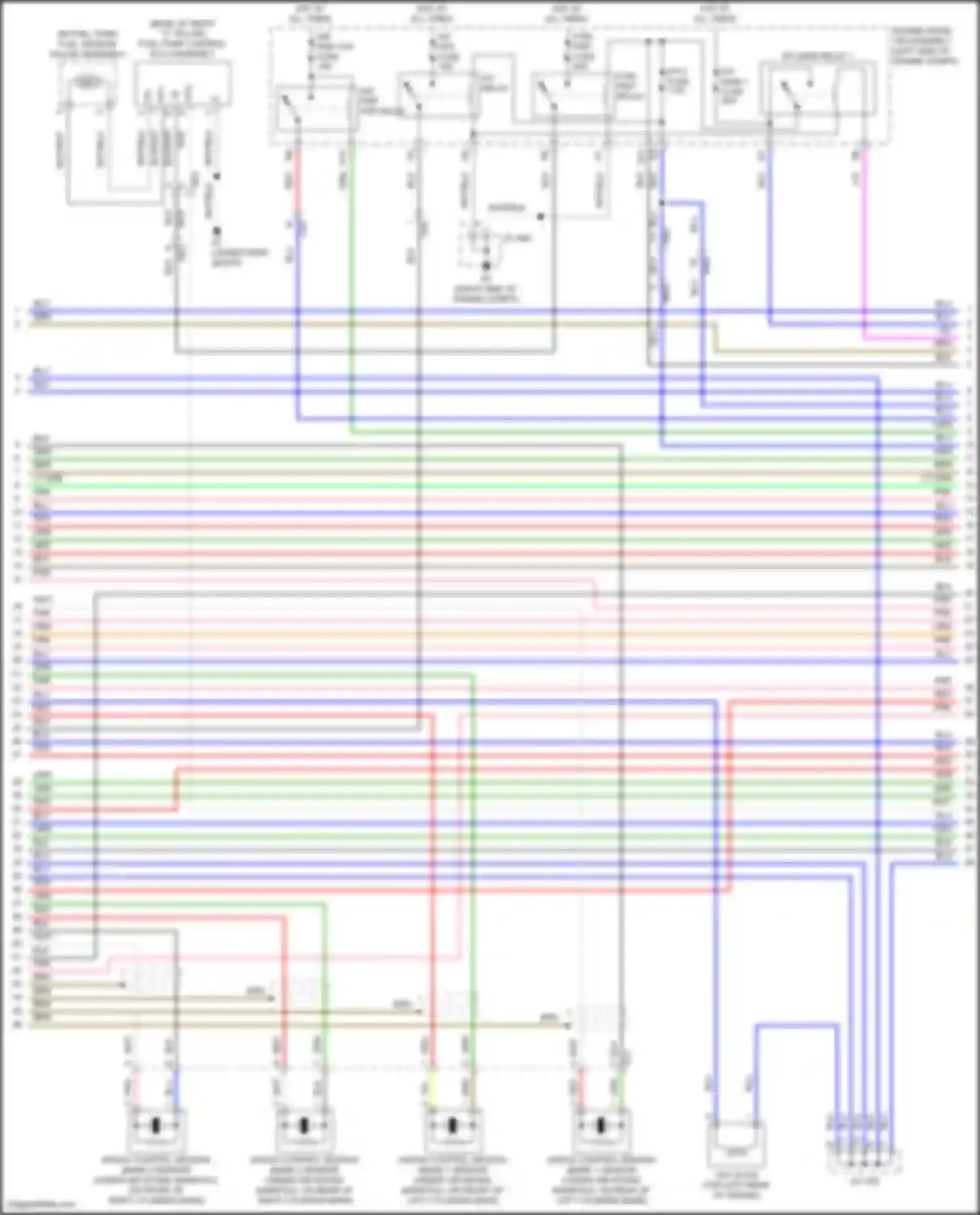 Car Wiring Diagrams for Land Cruiser Toyota 200 facelift 2 (2015-2021): Wiring diagram engine performance 5.7l (2 of 7)