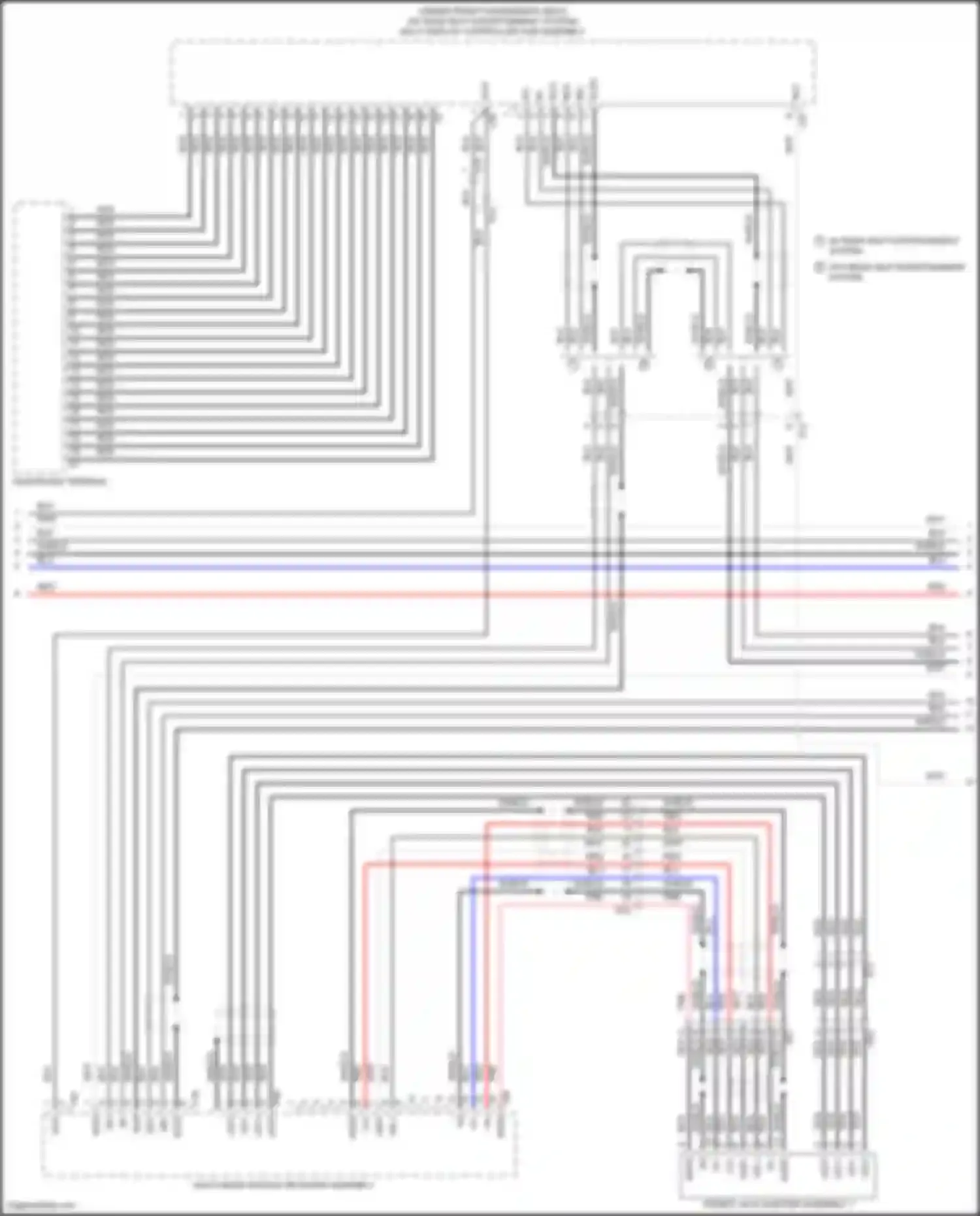 Car Wiring Diagrams for Land Cruiser Toyota 200 facelift 2 (2015-2021): Navigation circuit (4 of 6)