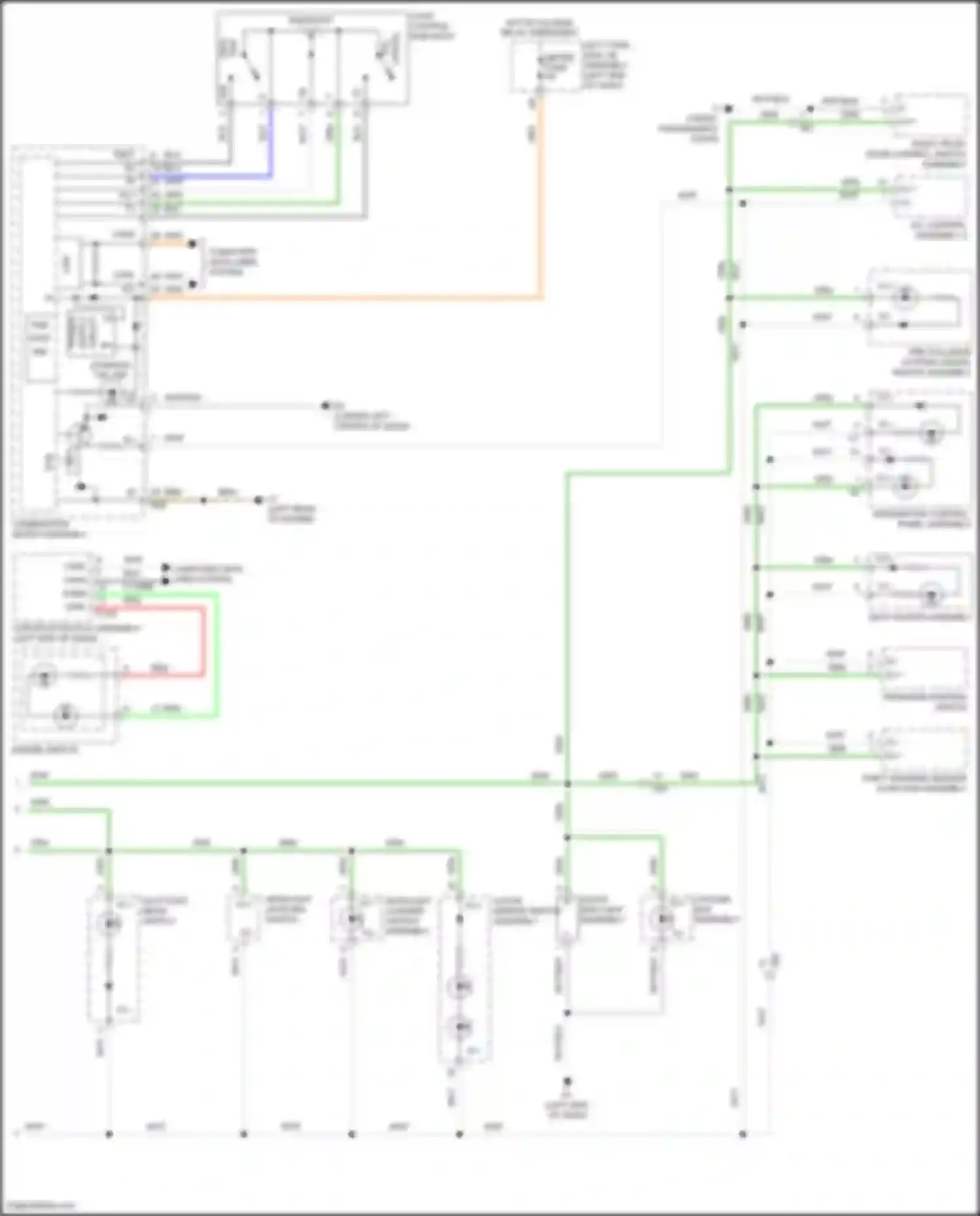 Wiring diagram combination meter assembly for Toyota Land Cruiser 200 facelift 2 (2015-2021) (29 of 32)