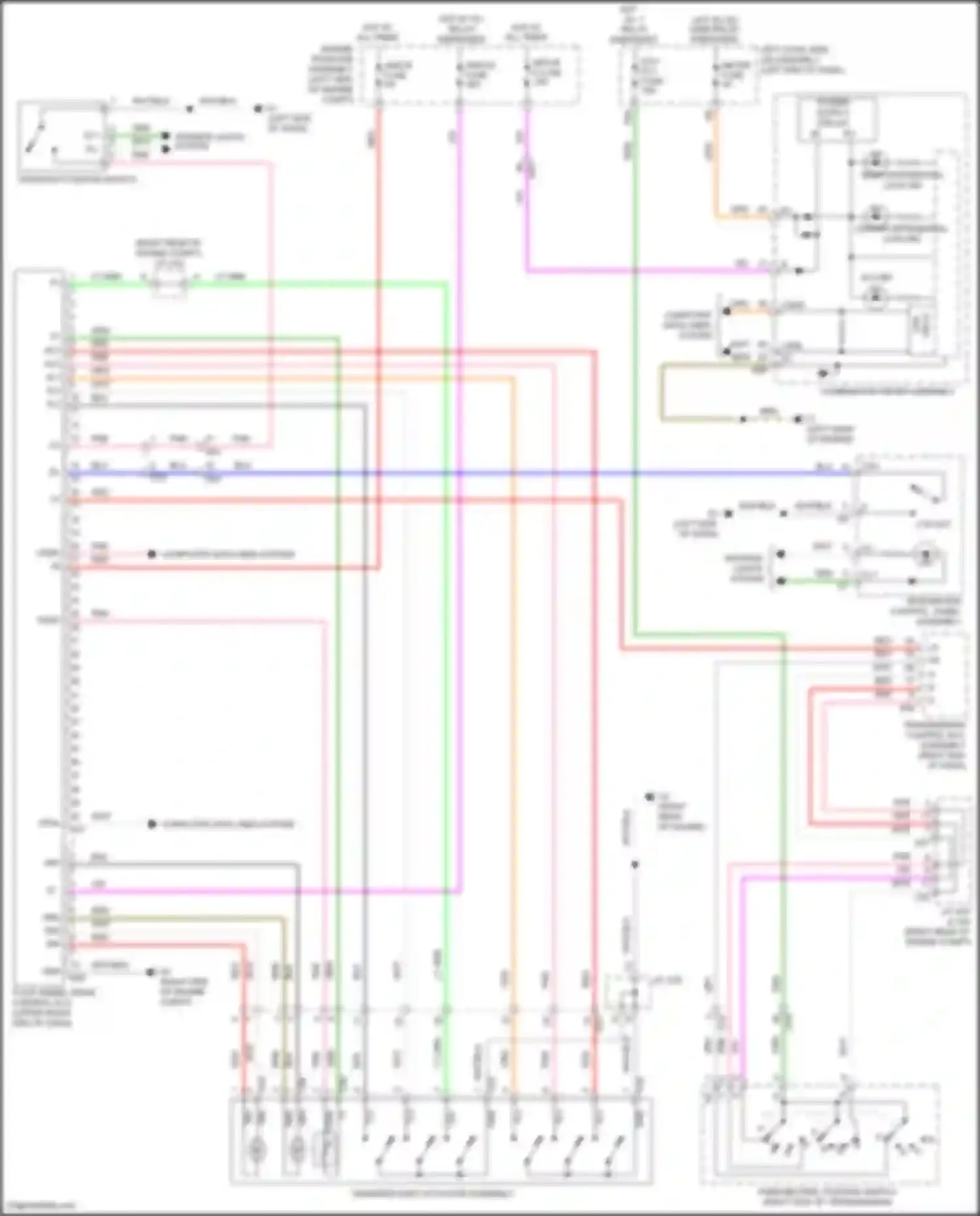 Wiring diagram combination meter assembly for Toyota Land Cruiser 200 facelift 2 (2015-2021) (11 of 32)