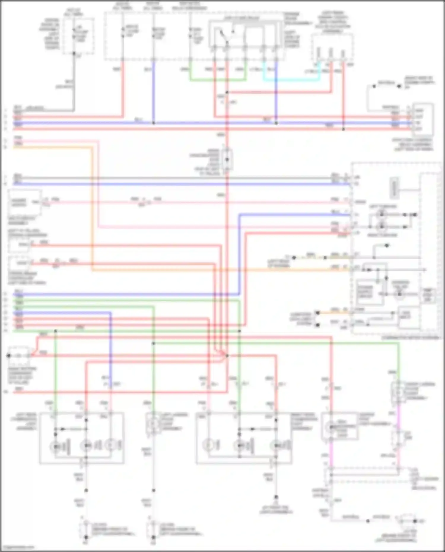 Wiring diagram combination meter assembly for Toyota Land Cruiser 200 facelift 2 (2015-2021) (15 of 32)