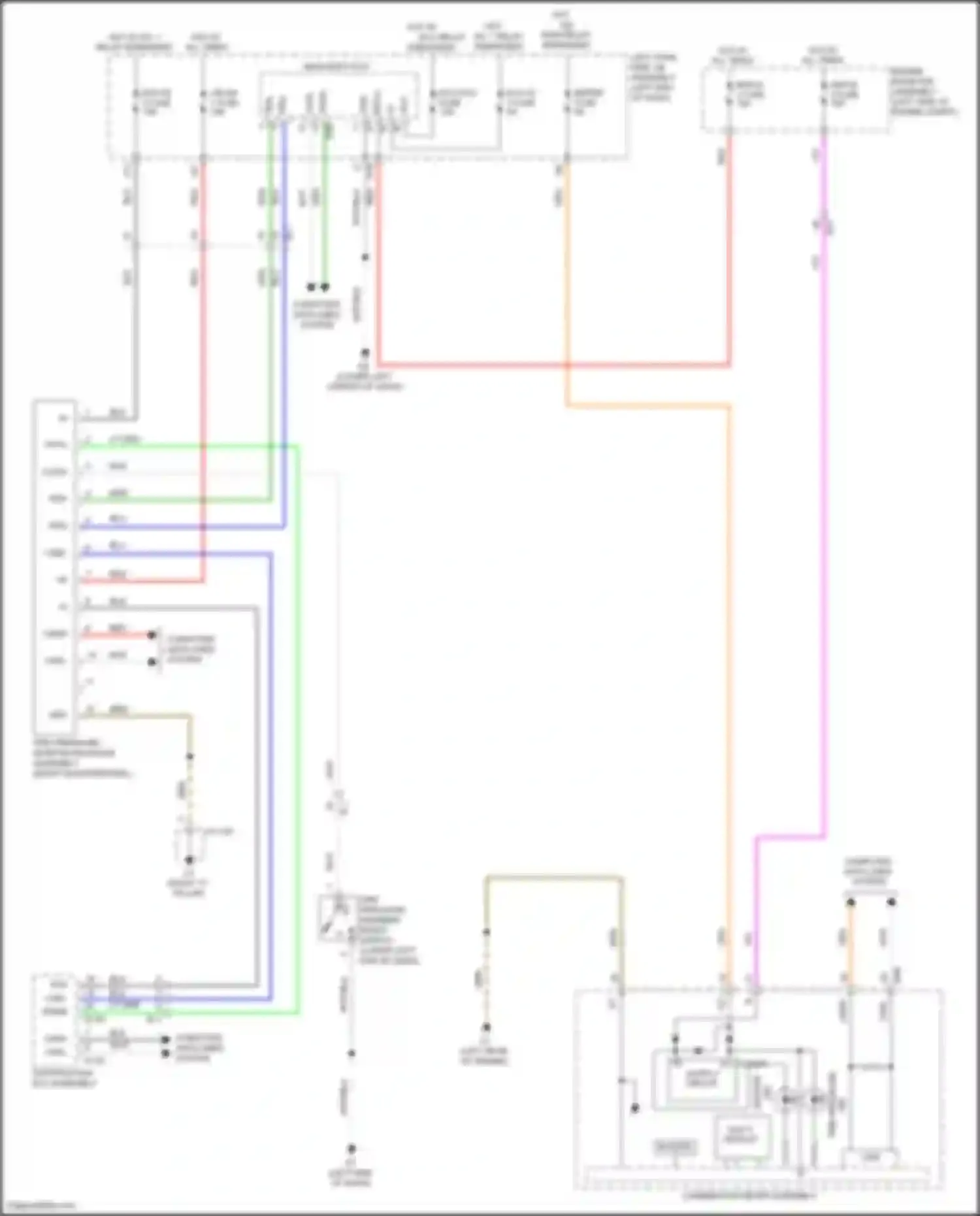 Wiring diagram computer data lines system for Toyota Land Cruiser 200 facelift 2 (2015-2021) (10 of 64)