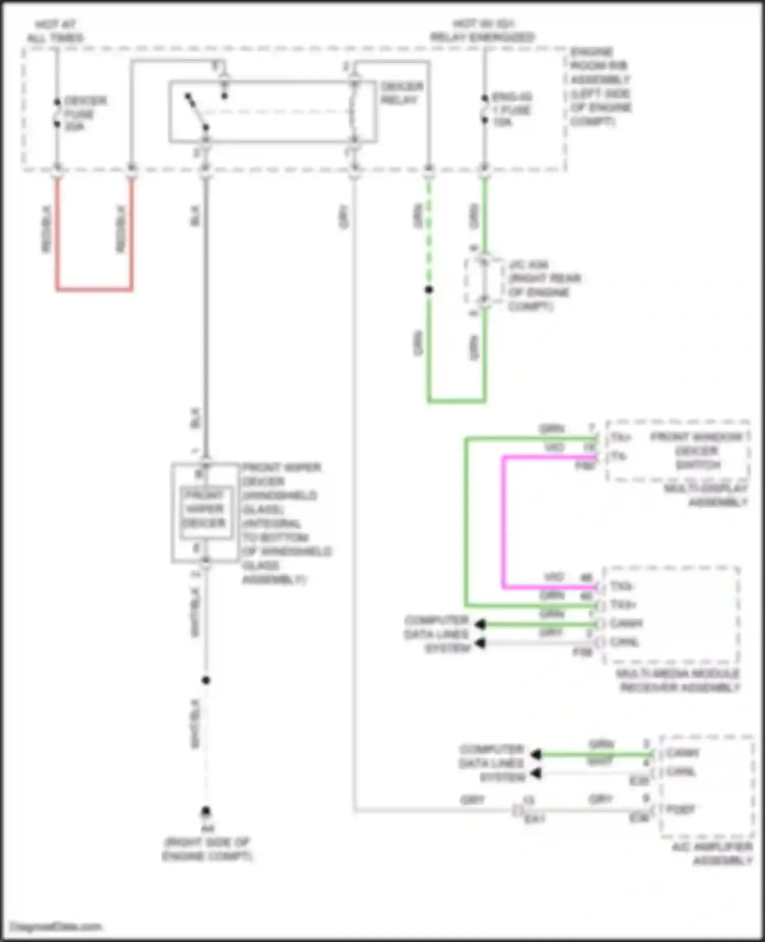 Wiring diagram computer data lines system for Toyota Land Cruiser 200 facelift 2 (2015-2021) (43 of 64)