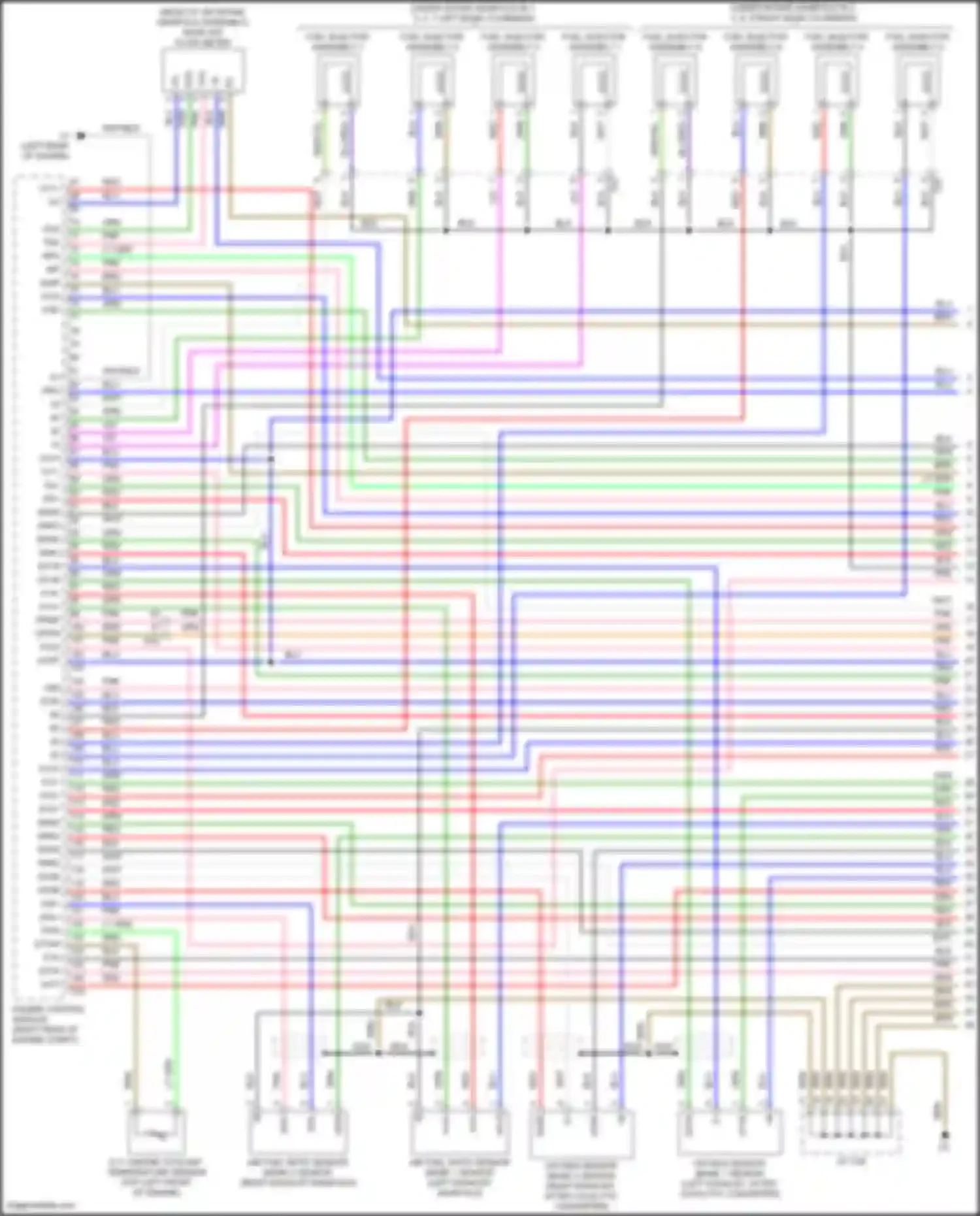 Wiring diagram e.f.i. engine coolant temperature sensor for Toyota Land Cruiser 200 facelift 2 (2015-2021) (2 of 2)