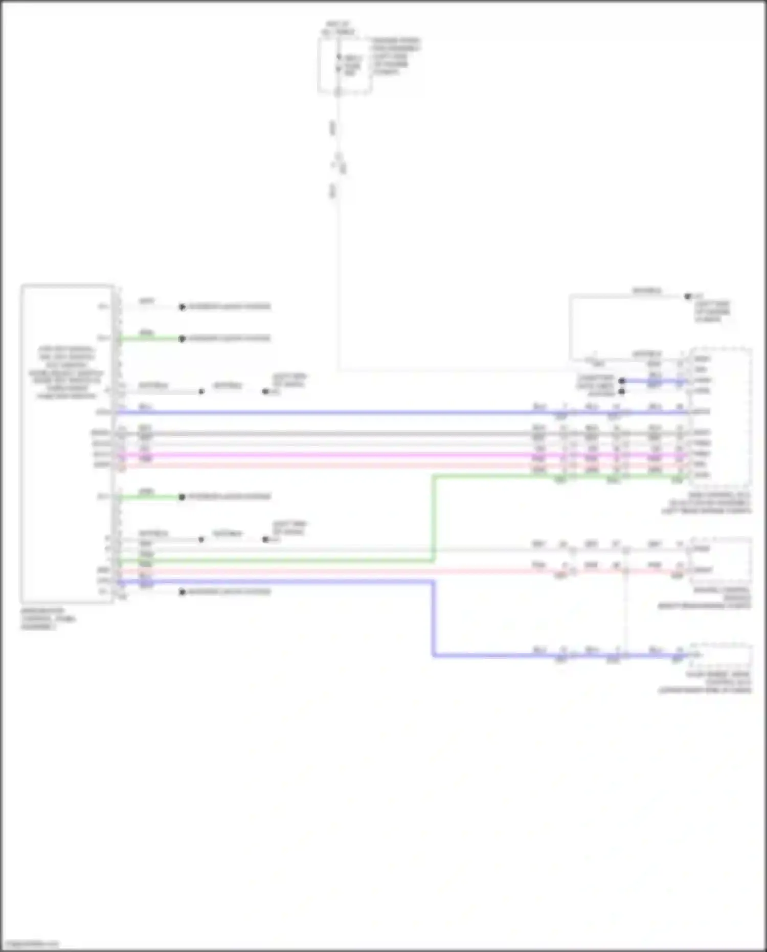Wiring diagram integration control, panel assembly for Toyota Land Cruiser 200 facelift 2 (2015-2021) (5 of 6)