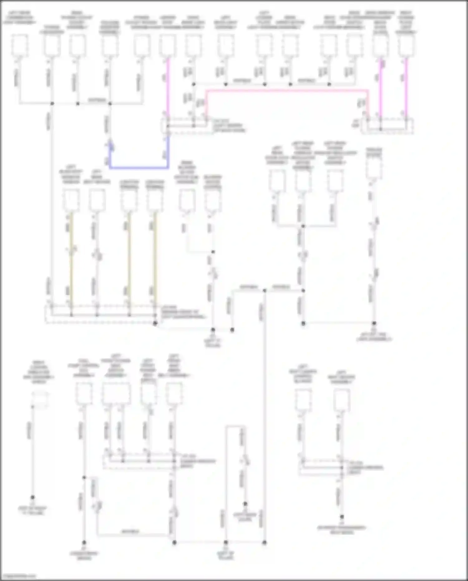 Wiring diagram junction terminal for Toyota Land Cruiser 200 facelift 2 (2015-2021) (2 of 2)