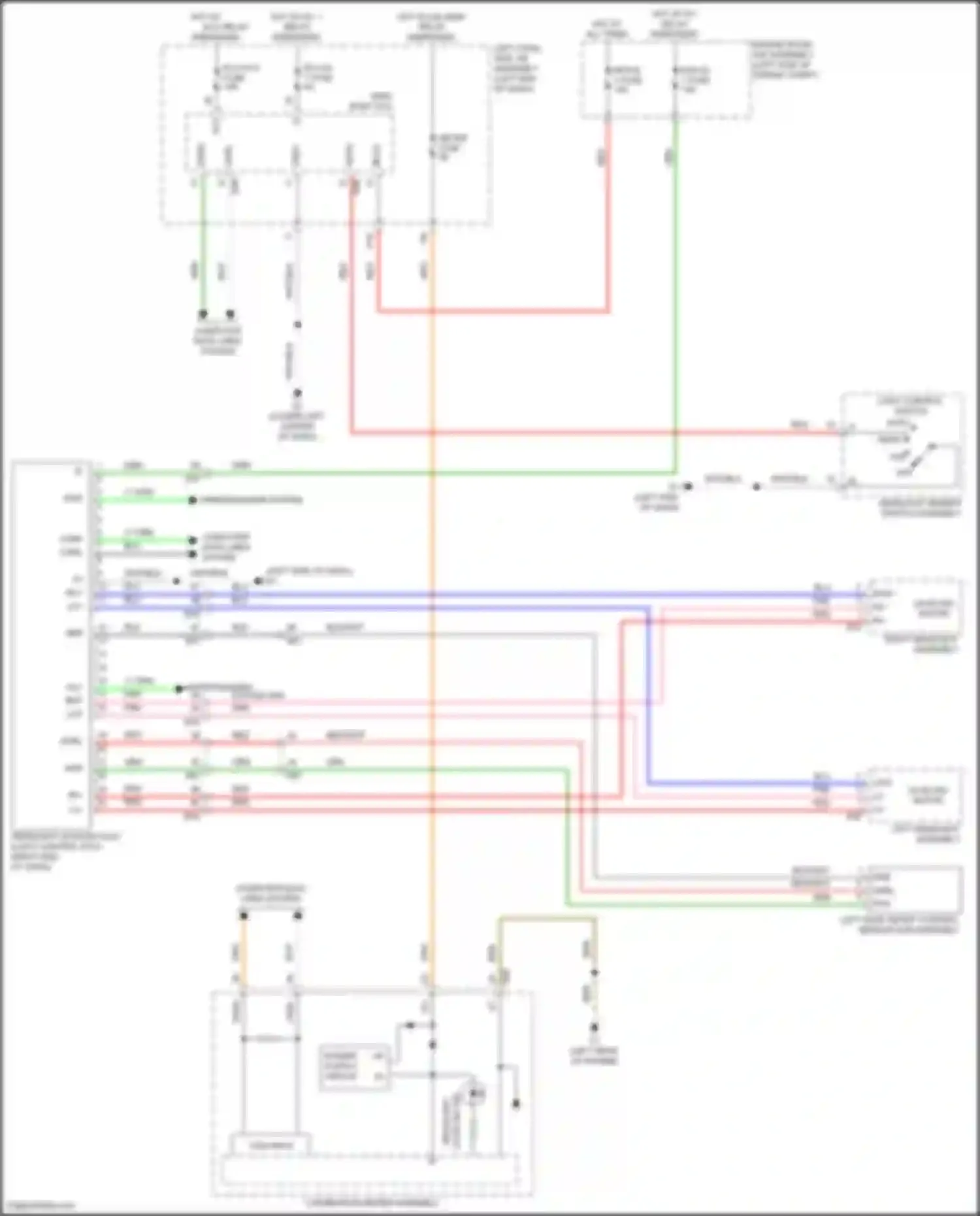 Wiring diagram left rear height control sensor sub-assembly for Toyota Land Cruiser 200 facelift 2 (2015-2021) (1 of 1)
