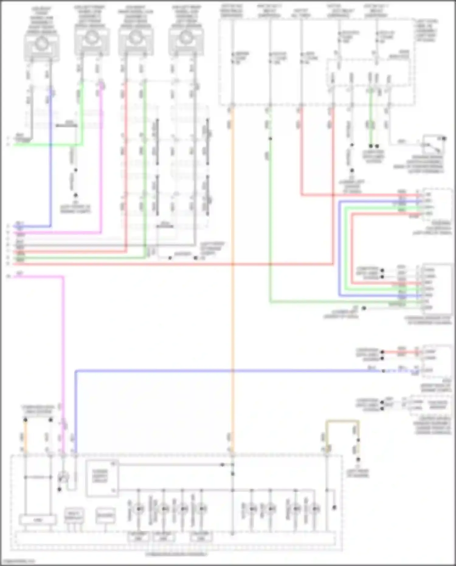 Wiring diagram left rear speed sensor for Toyota Land Cruiser 200 facelift 2 (2015-2021) (1 of 3)