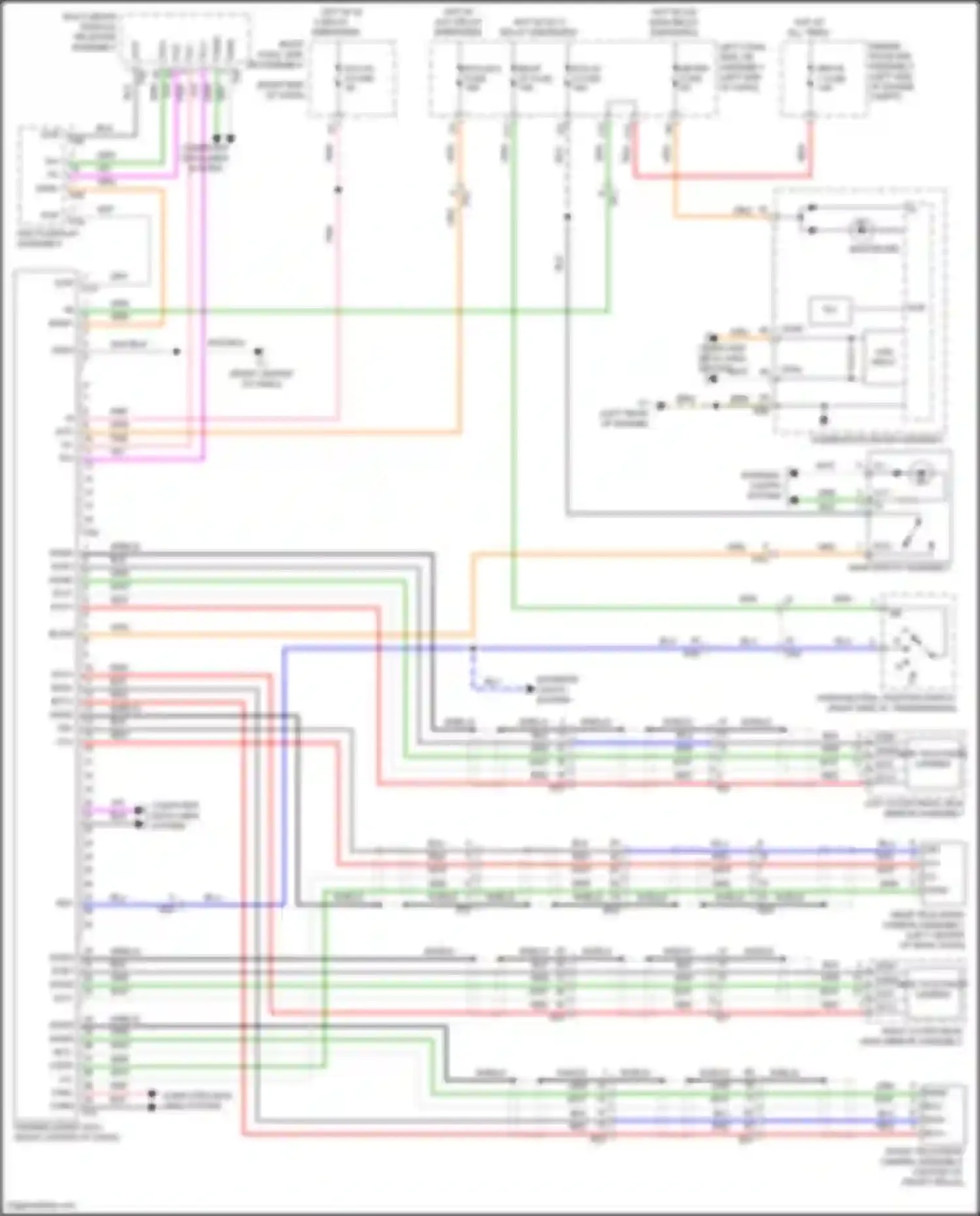 Wiring diagram multi- display assembly for Toyota Land Cruiser 200 facelift 2 (2015-2021) (9 of 10)