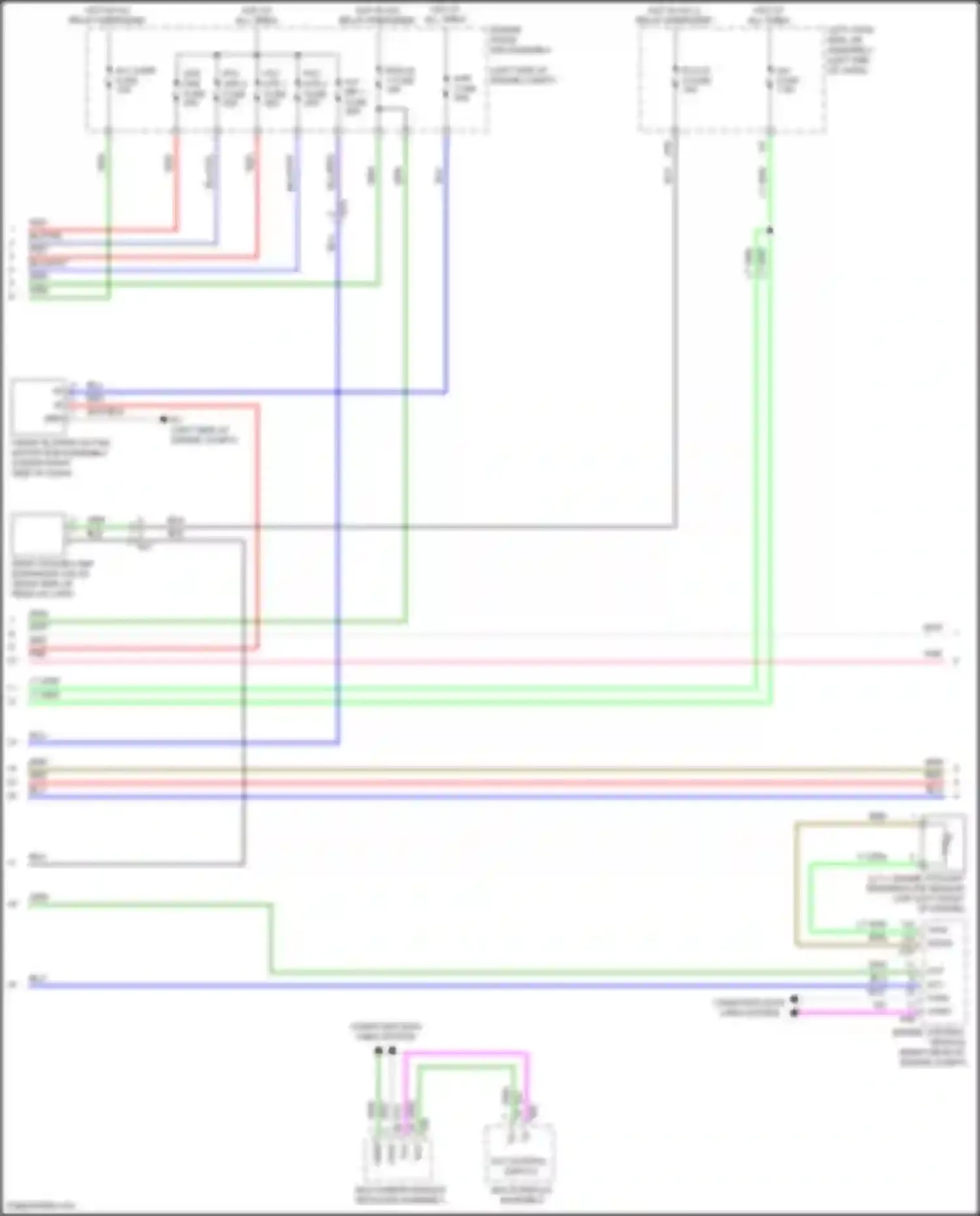 Wiring diagram multi- display assembly for Toyota Land Cruiser 200 facelift 2 (2015-2021) (1 of 10)