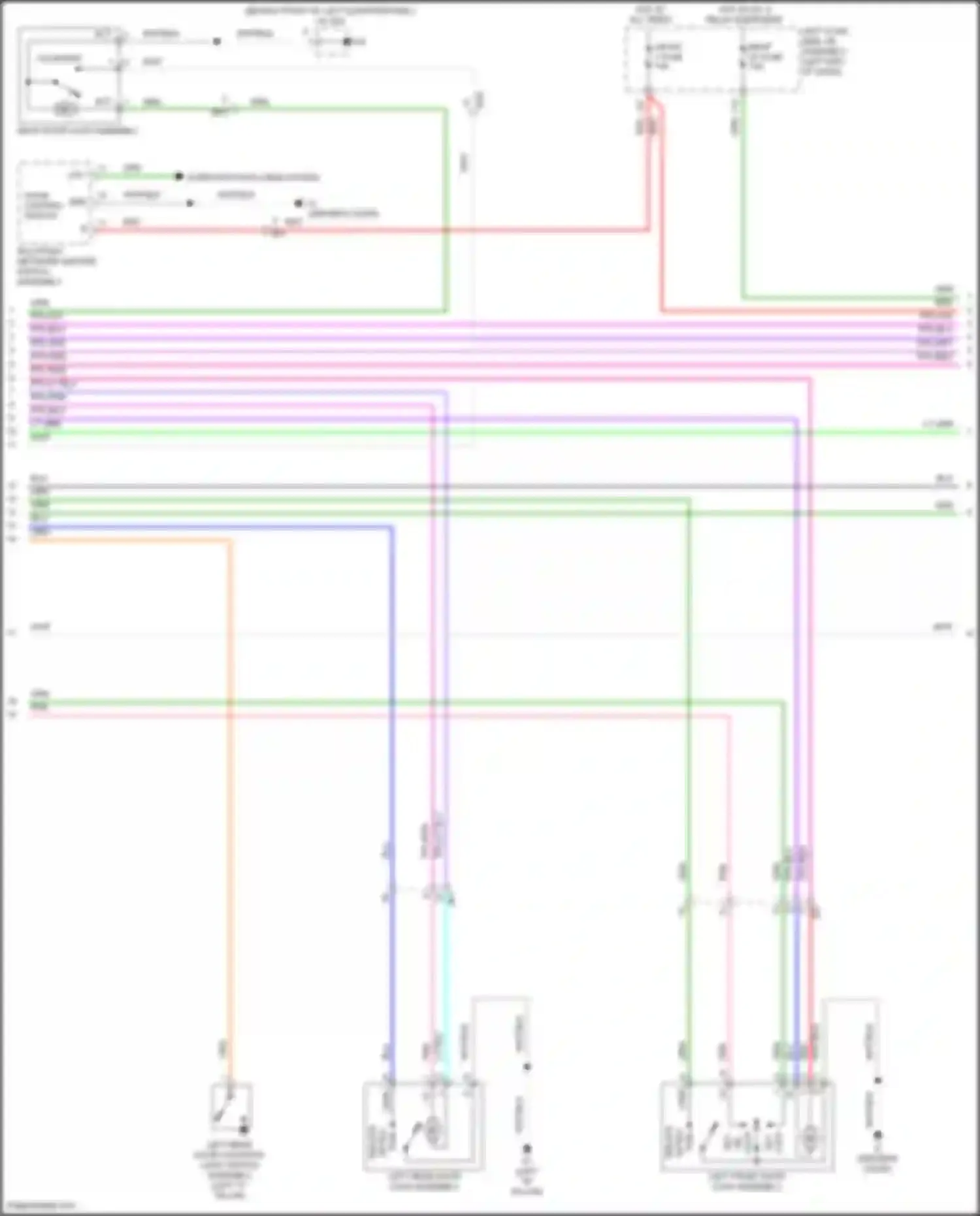 Wiring diagram multiplex network master switch assembly for Toyota Land Cruiser 200 facelift 2 (2015-2021) (2 of 5)