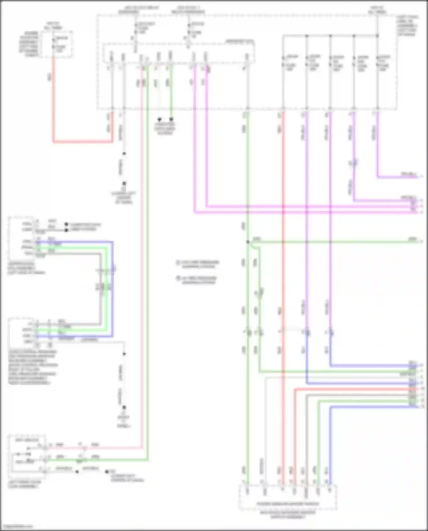 Wiring diagram multiplex network master switch assembly for Toyota Land Cruiser 200 facelift 2 (2015-2021) (5 of 5)